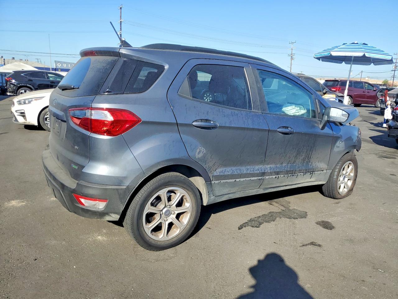 2020 Ford Ecosport Se Gray vin: MAJ3S2GE0LC390790