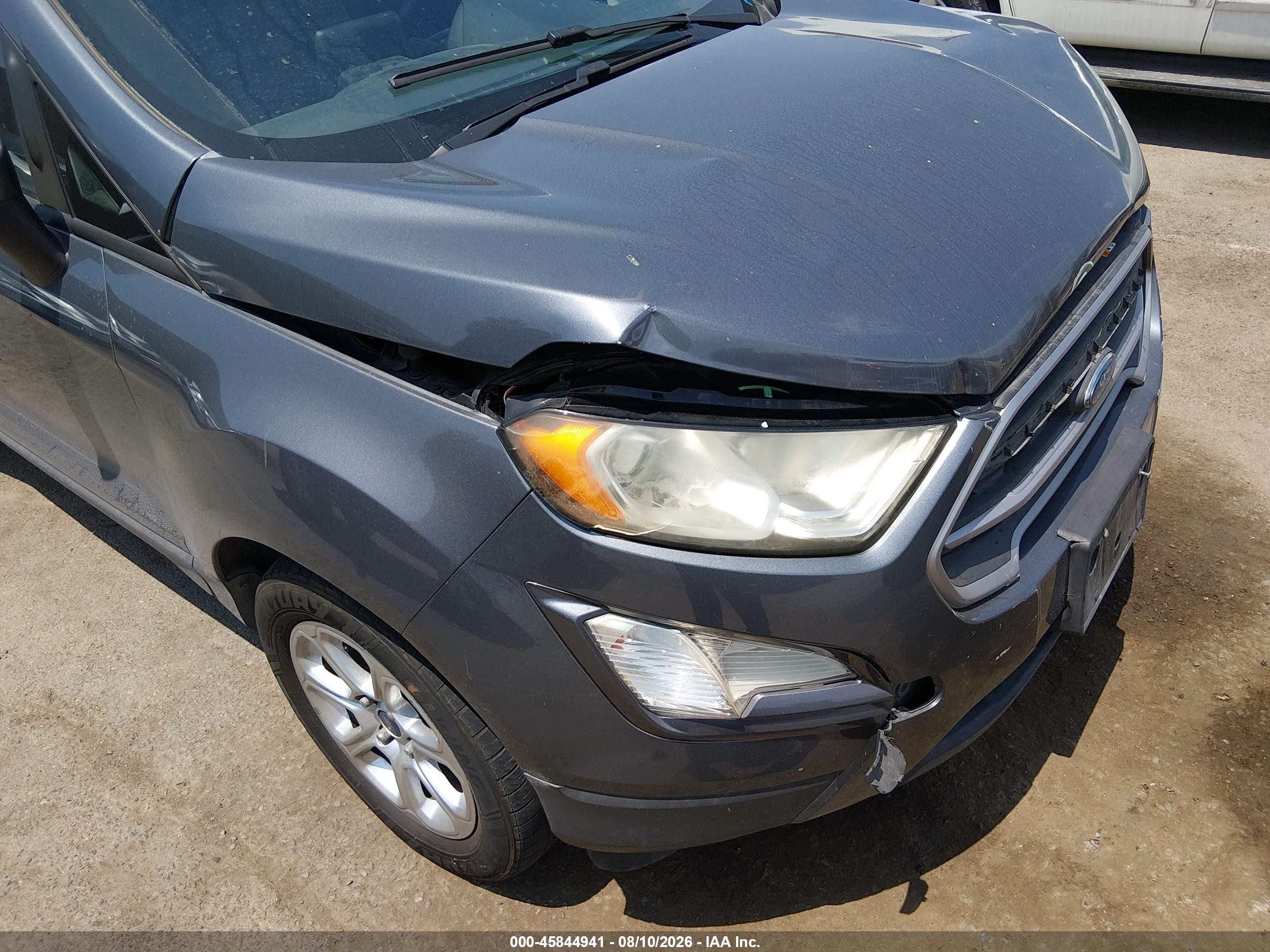 2019 Ford Ecosport Se Gray vin: MAJ3S2GE2KC256975