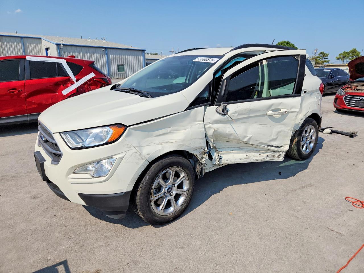 2021 Ford Ecosport Se Белый vin: MAJ3S2GE3MC452376