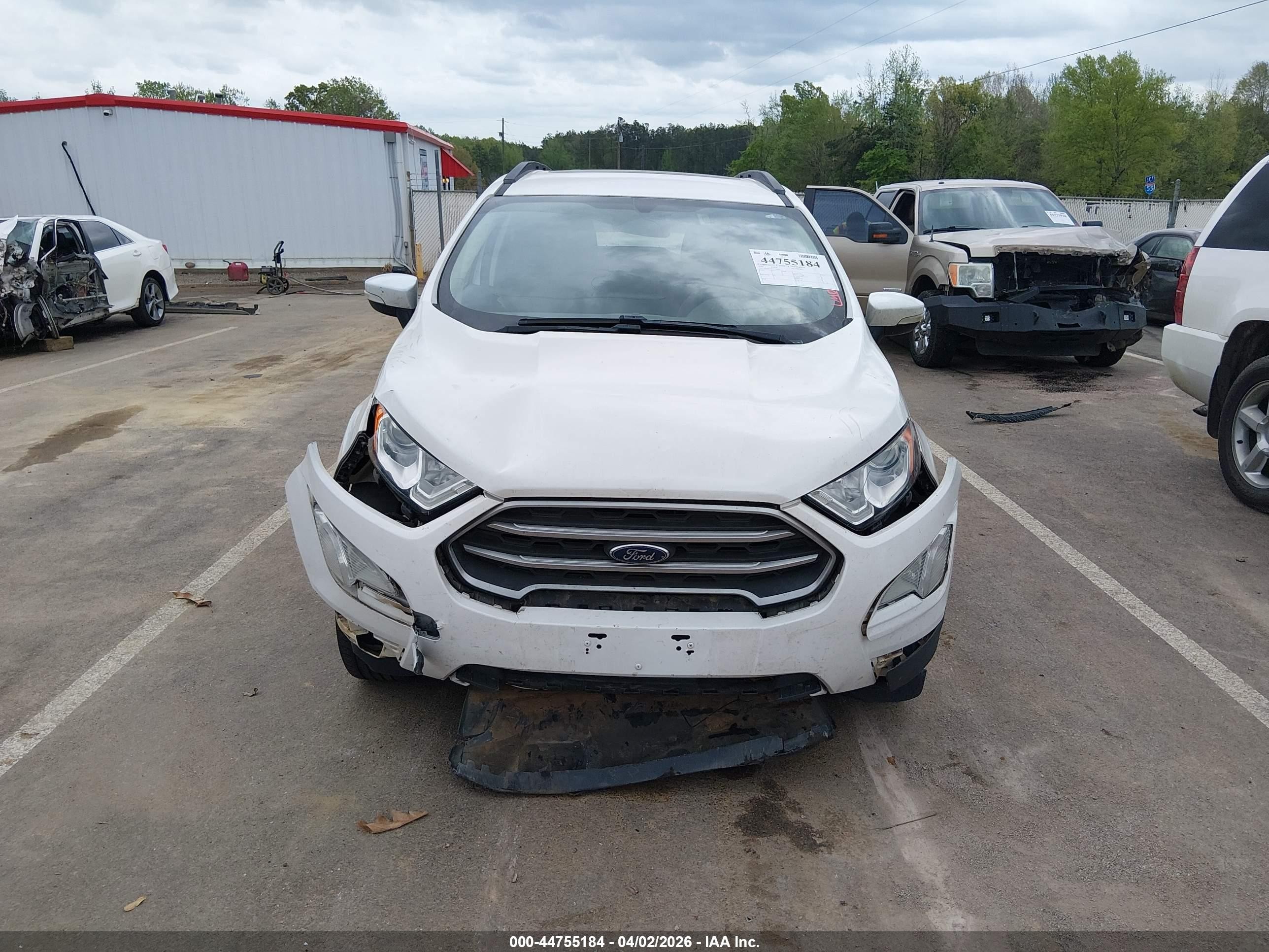 2020 Ford Ecosport Se Белый vin: MAJ3S2GE4LC336831