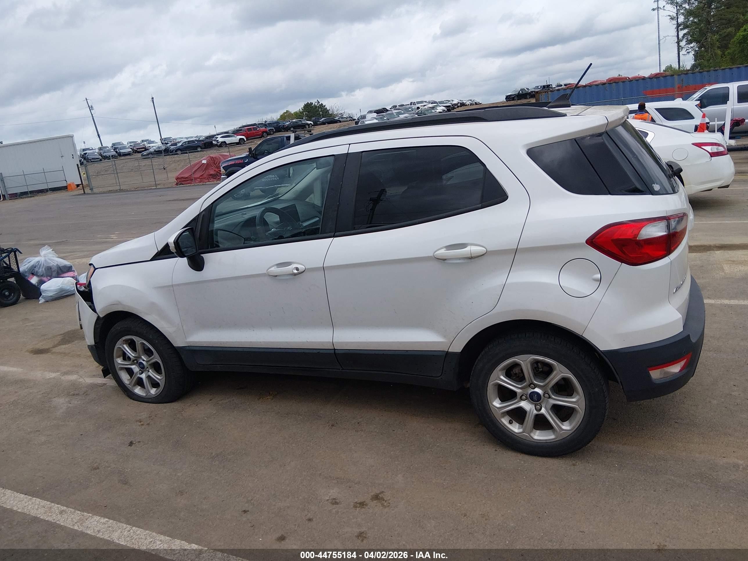 2020 Ford Ecosport Se Белый vin: MAJ3S2GE4LC336831