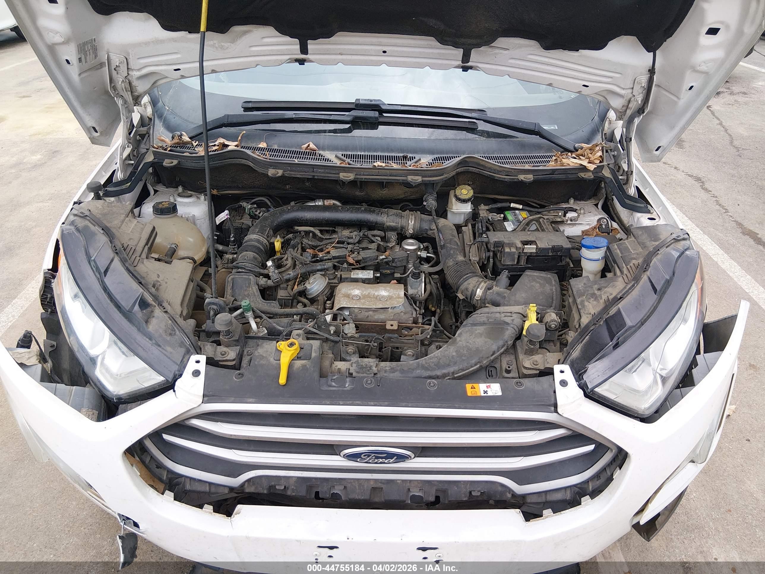 2020 Ford Ecosport Se Белый vin: MAJ3S2GE4LC336831