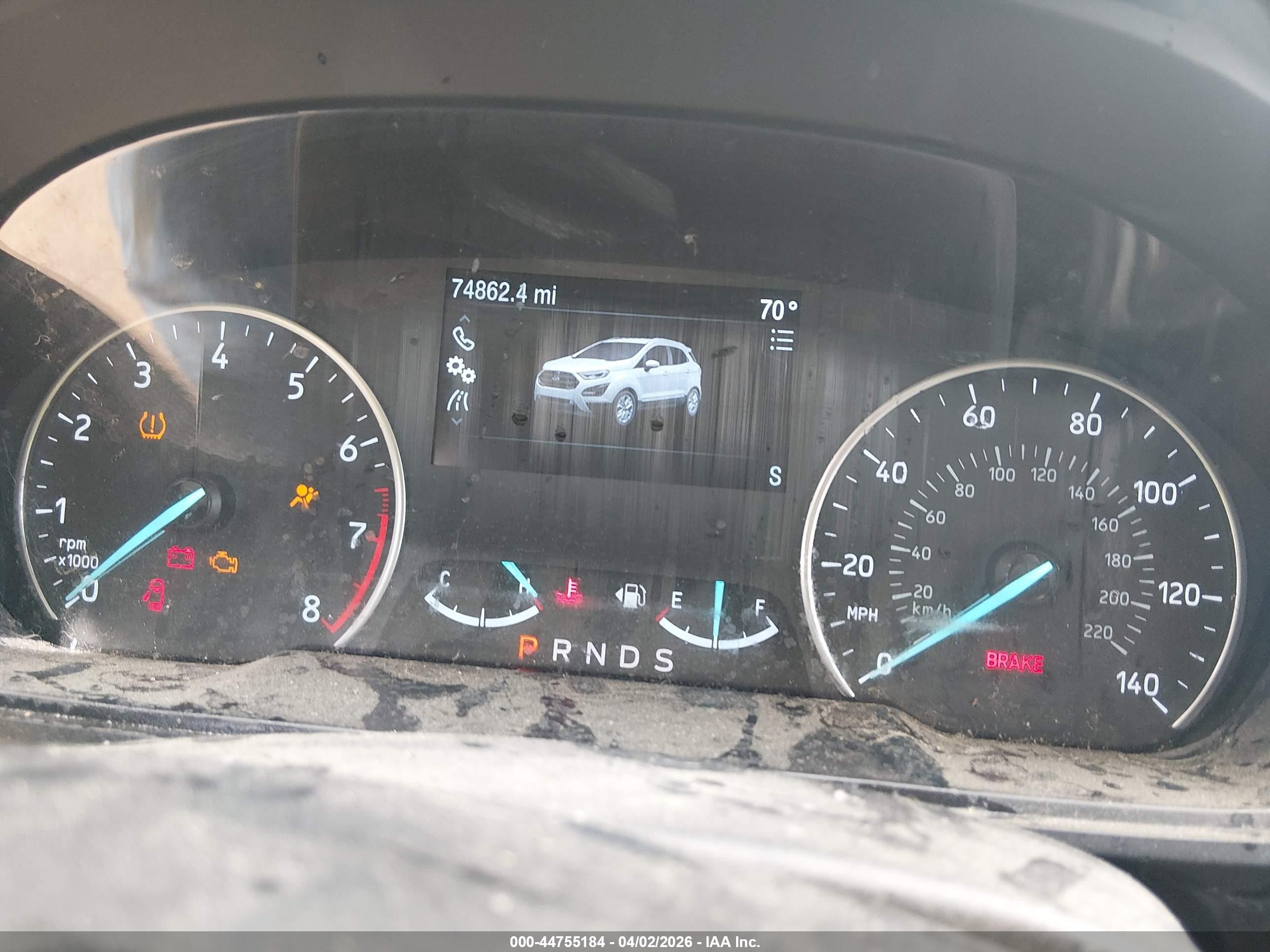 2020 Ford Ecosport Se Белый vin: MAJ3S2GE4LC336831