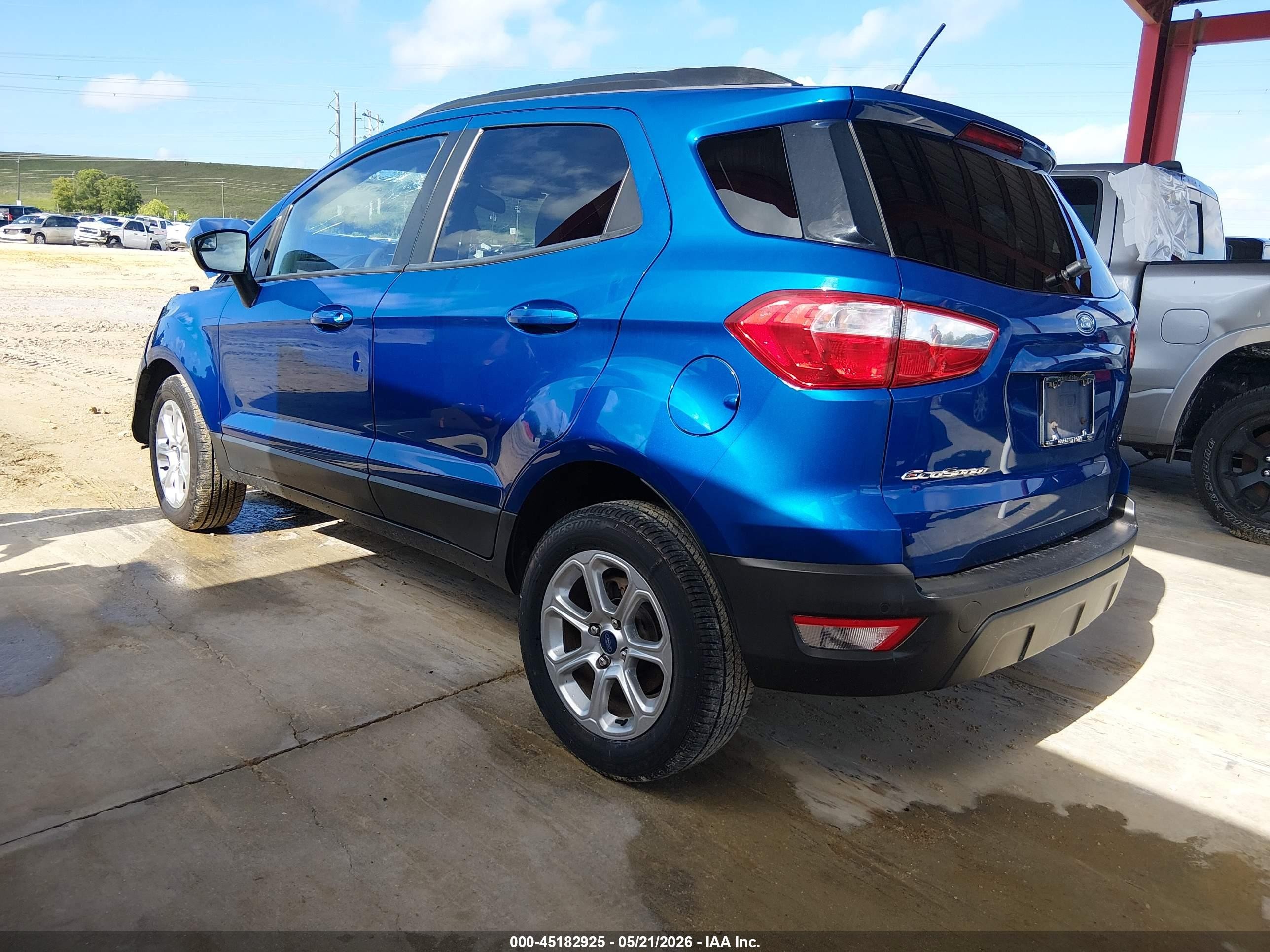 2021 Ford Ecosport Se Blue vin: MAJ3S2GE4MC404000