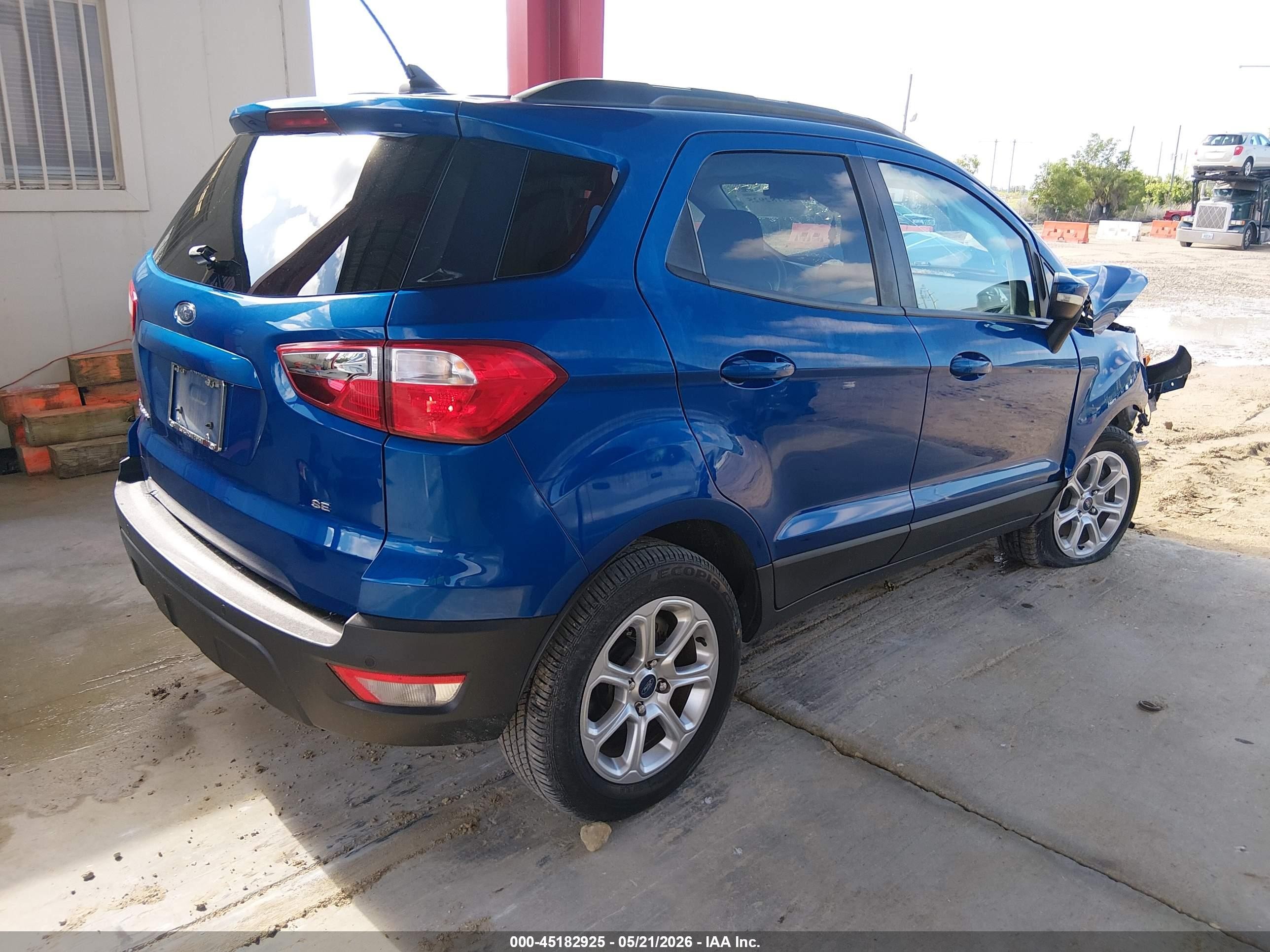 2021 Ford Ecosport Se Blue vin: MAJ3S2GE4MC404000