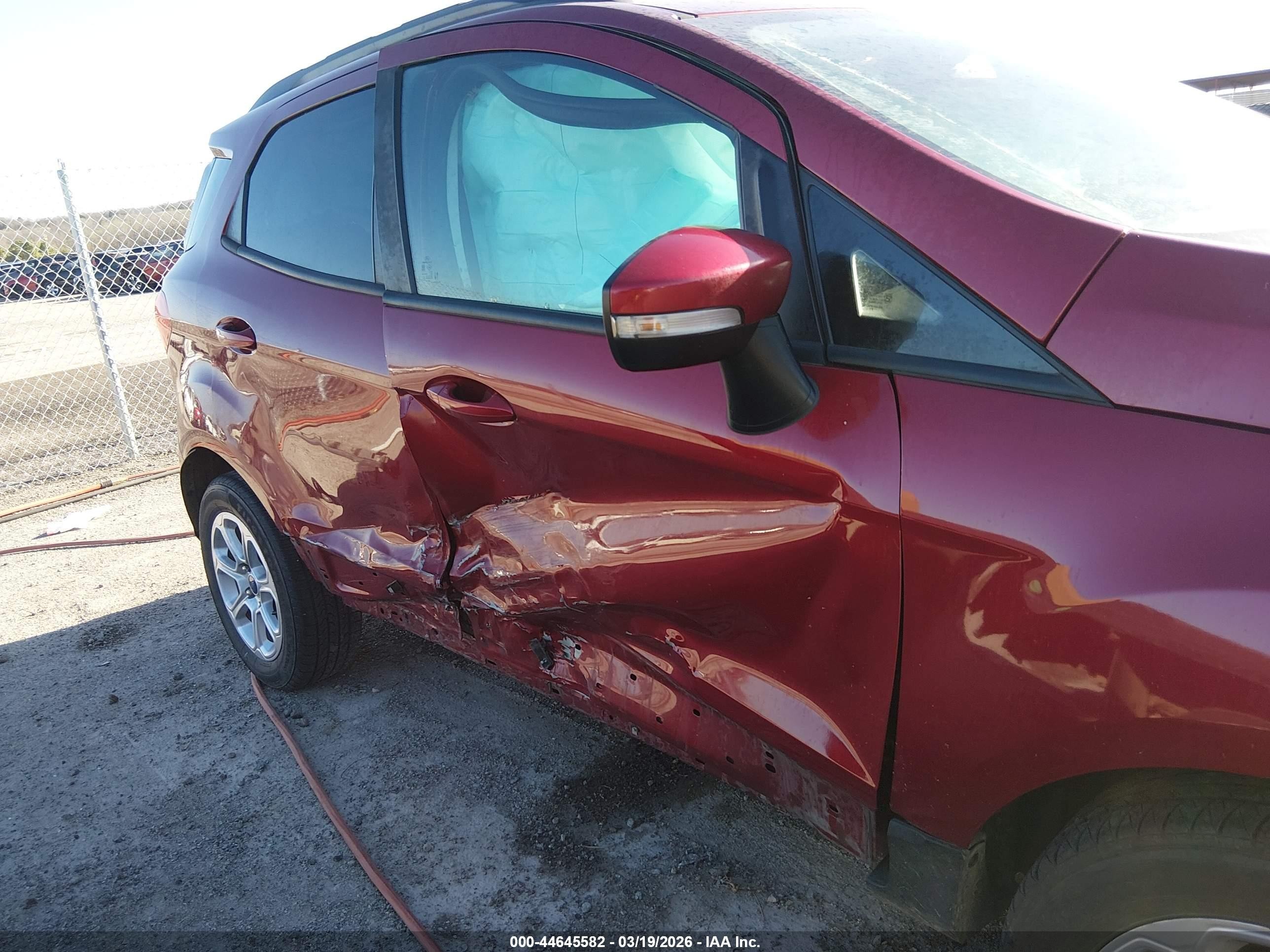 2021 Ford Ecosport Se Red vin: MAJ3S2GE4MC452208