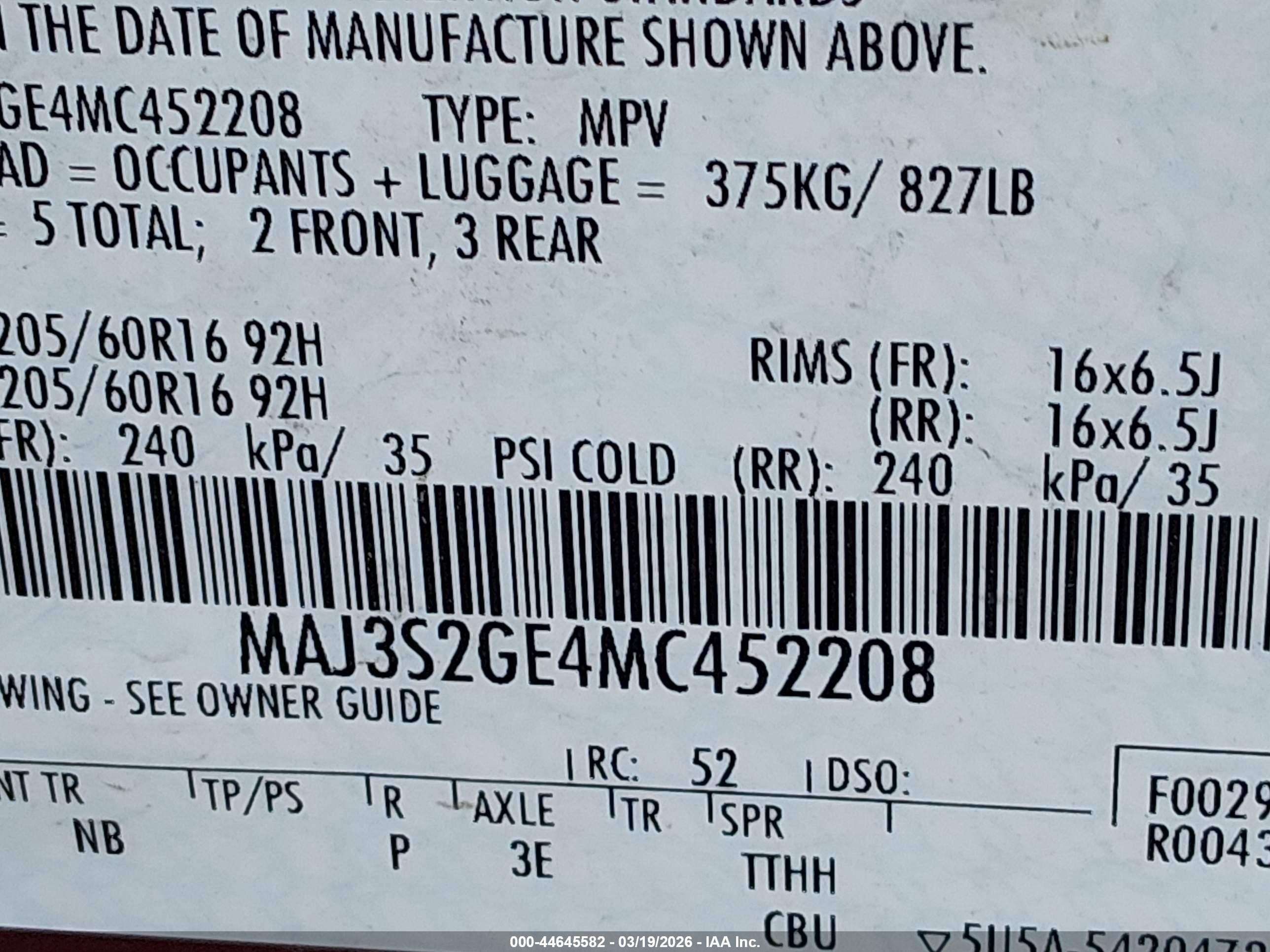 2021 Ford Ecosport Se Red vin: MAJ3S2GE4MC452208