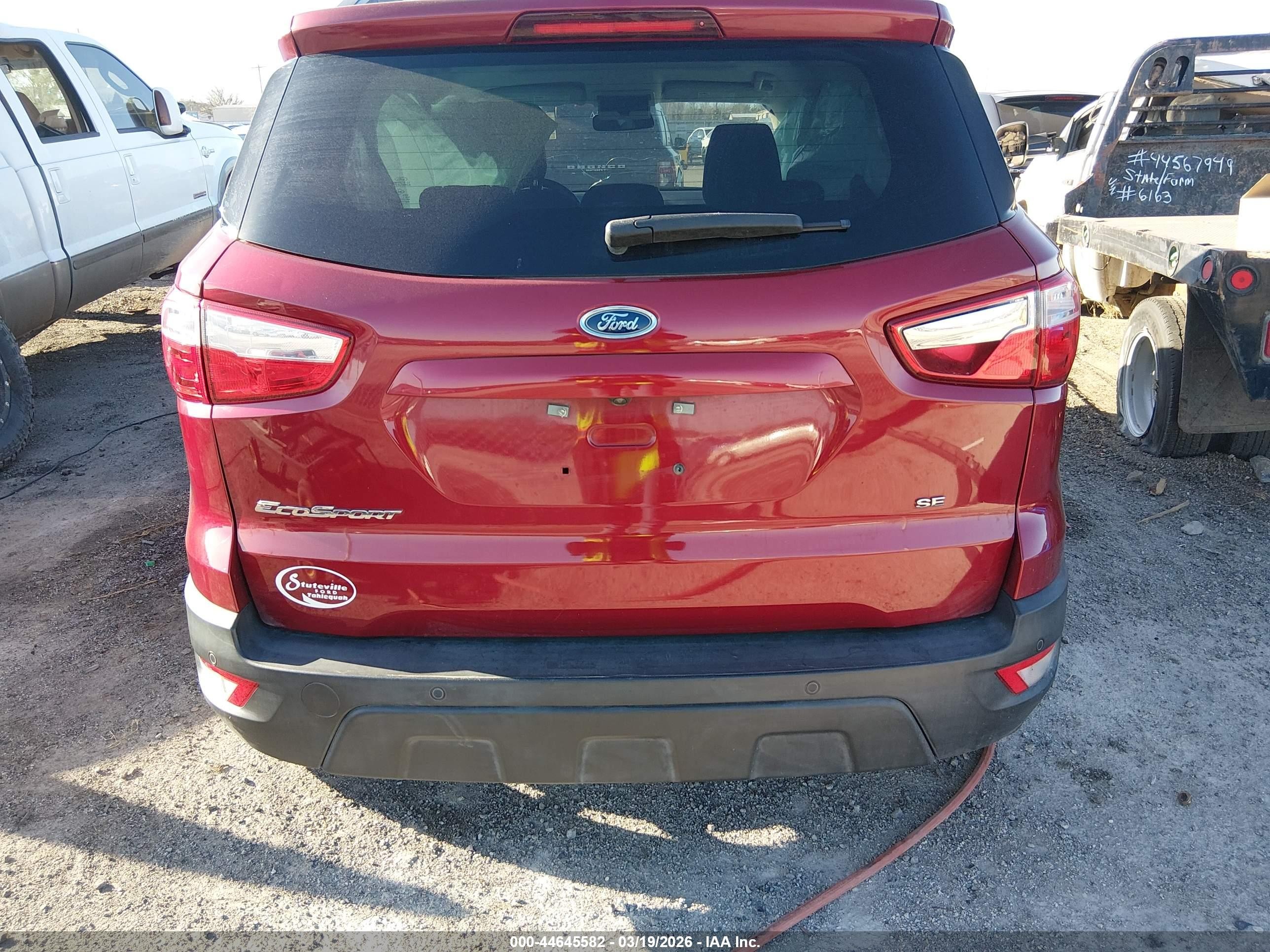 2021 Ford Ecosport Se Red vin: MAJ3S2GE4MC452208