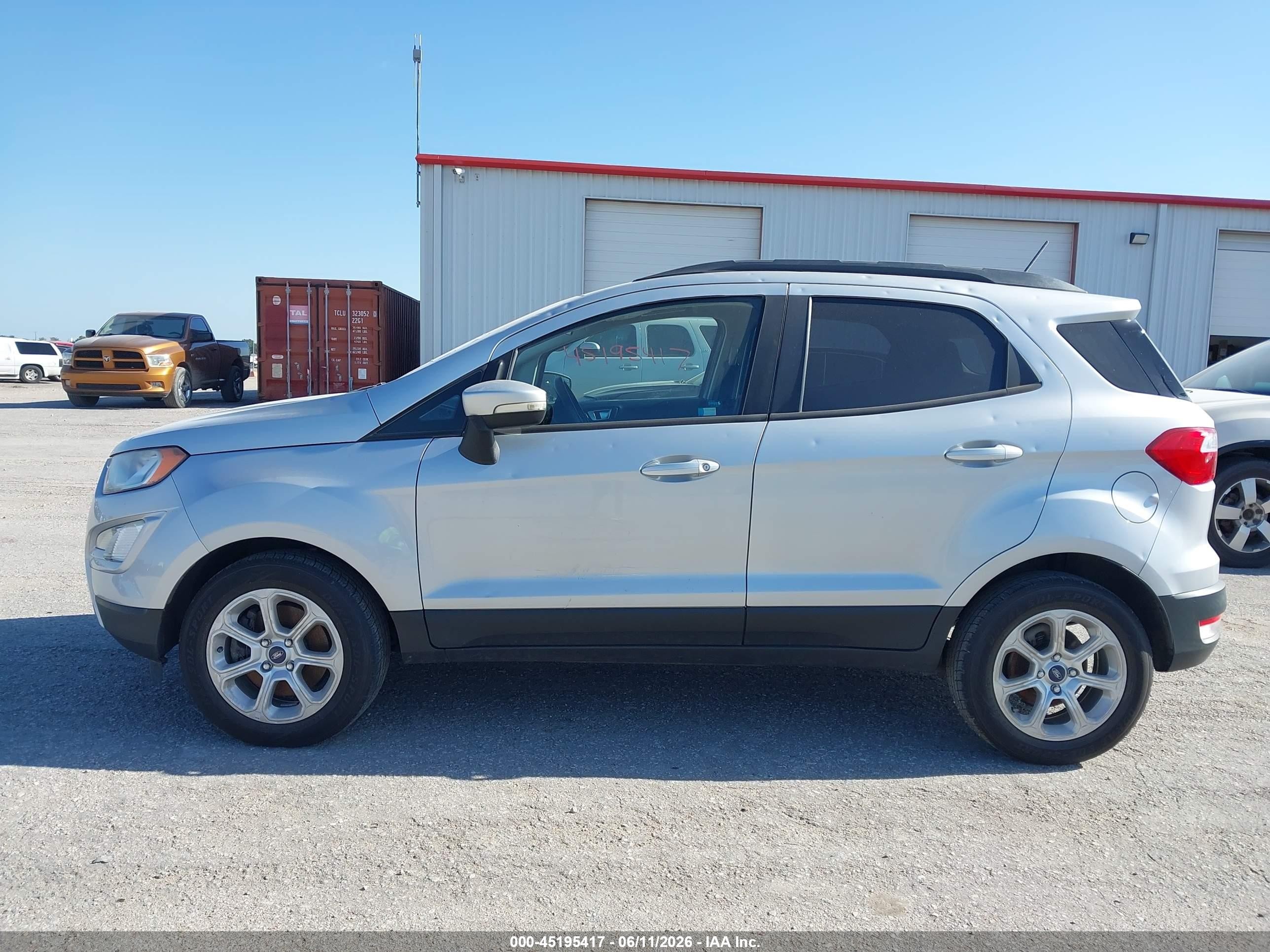 2019 Ford Ecosport Se Silver vin: MAJ3S2GE5KC273446