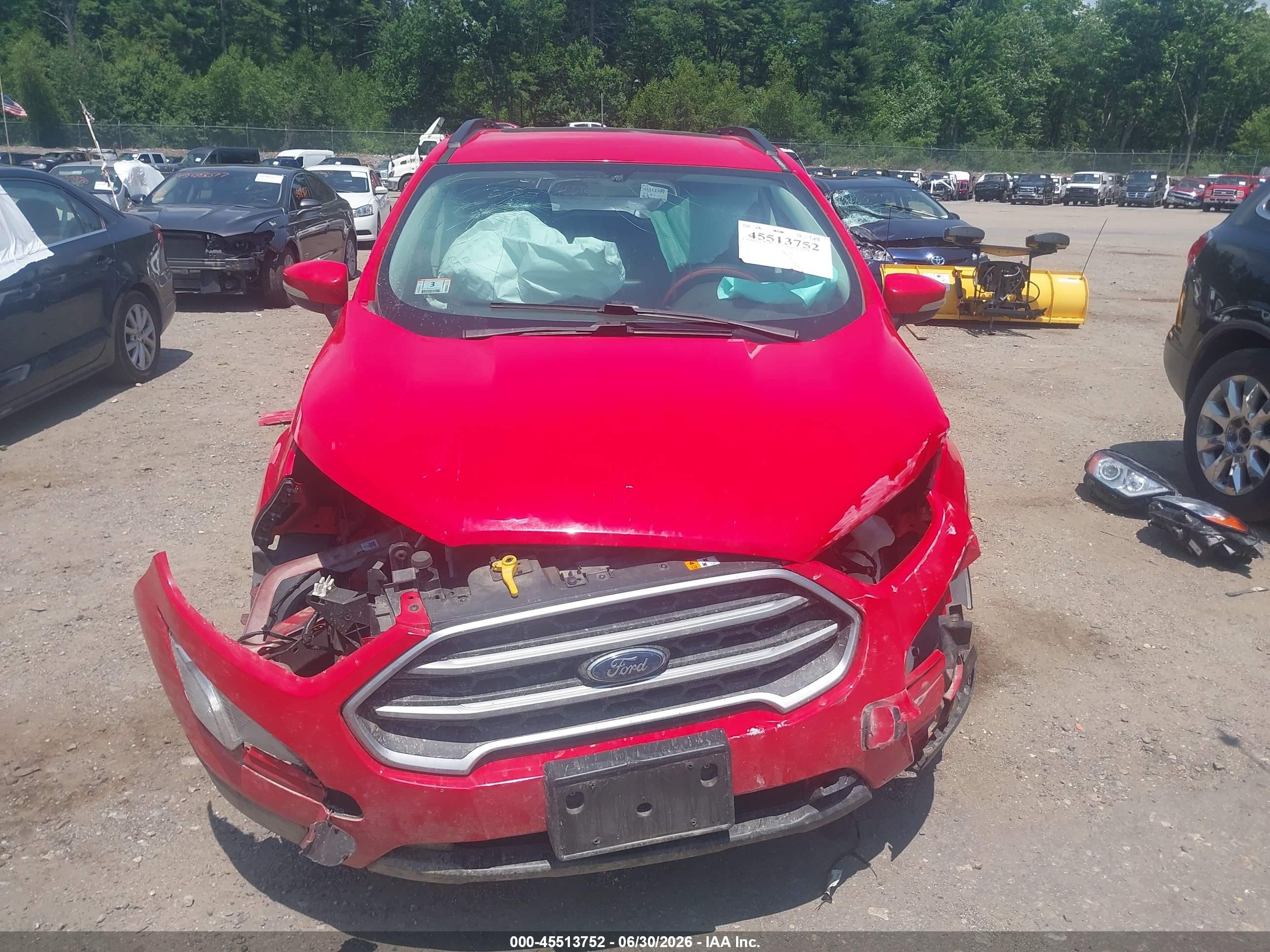 2021 Ford Ecosport Se Red vin: MAJ3S2GE6MC425205