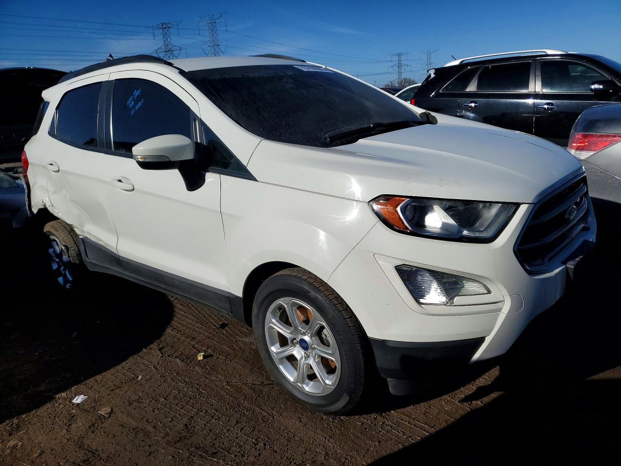 2019 Ford Ecosport Se White vin: MAJ3S2GE8KC266748