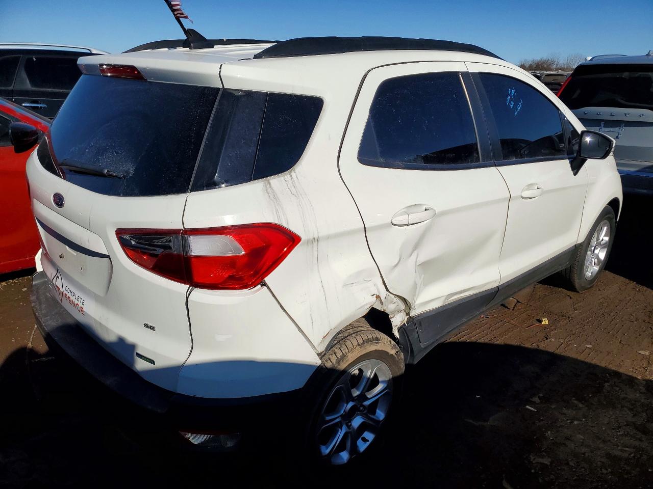 2019 Ford Ecosport Se White vin: MAJ3S2GE8KC266748