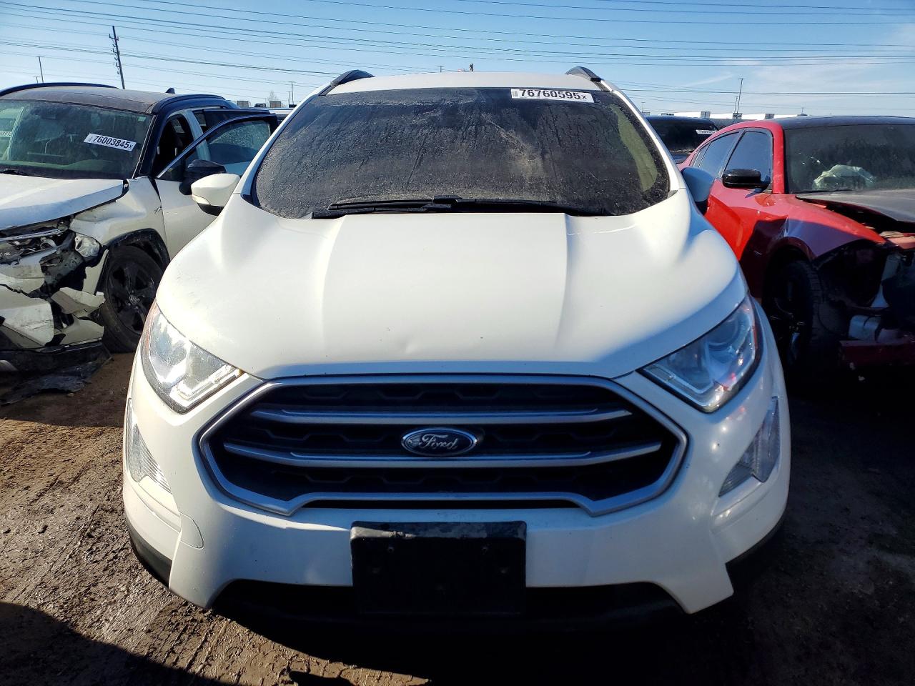2019 Ford Ecosport Se White vin: MAJ3S2GE8KC266748