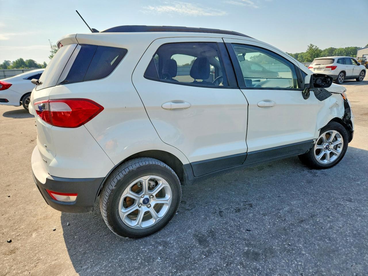 2019 Ford Ecosport Se White vin: MAJ3S2GE8KC292203