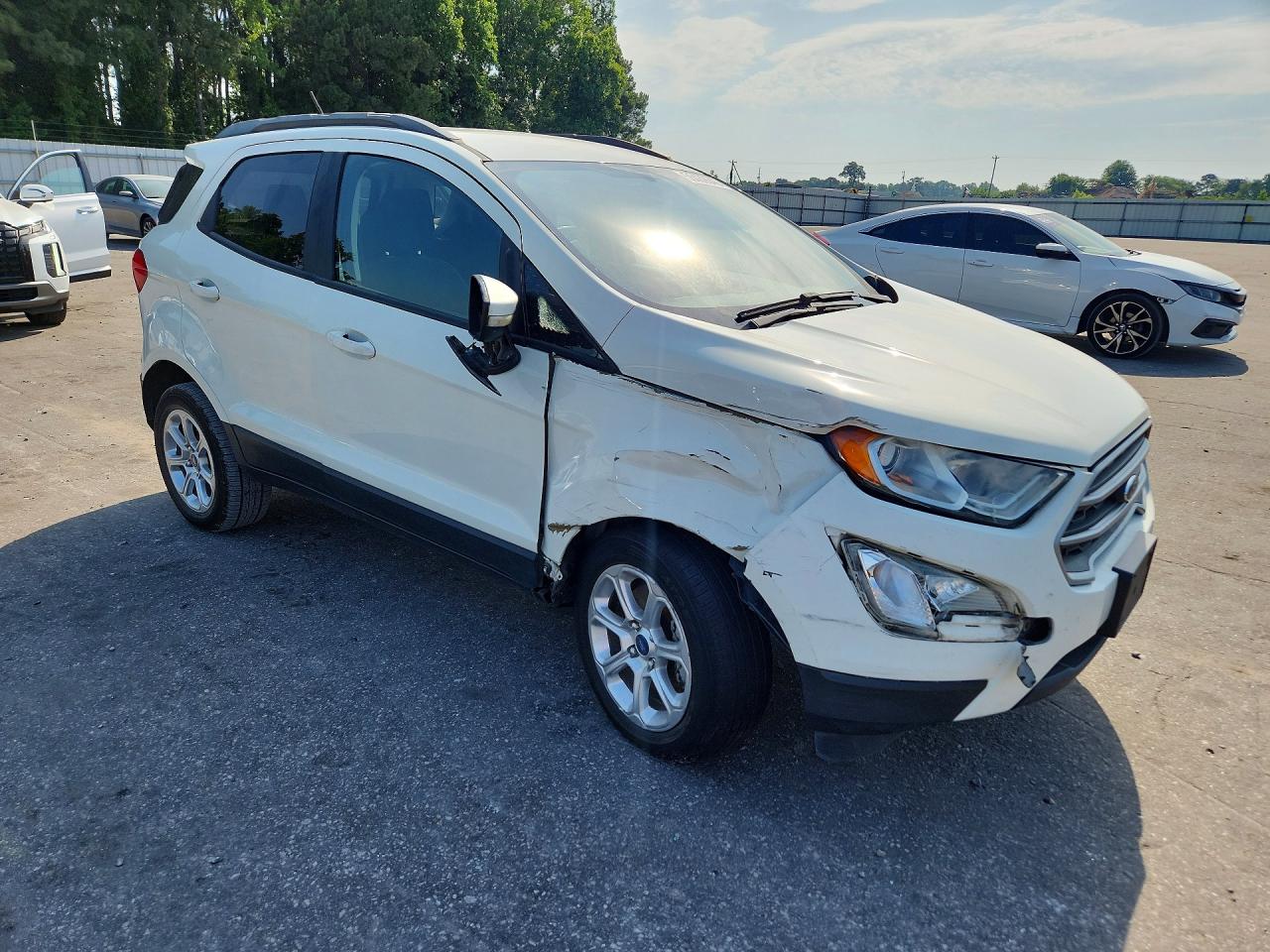 2019 Ford Ecosport Se White vin: MAJ3S2GE8KC292203