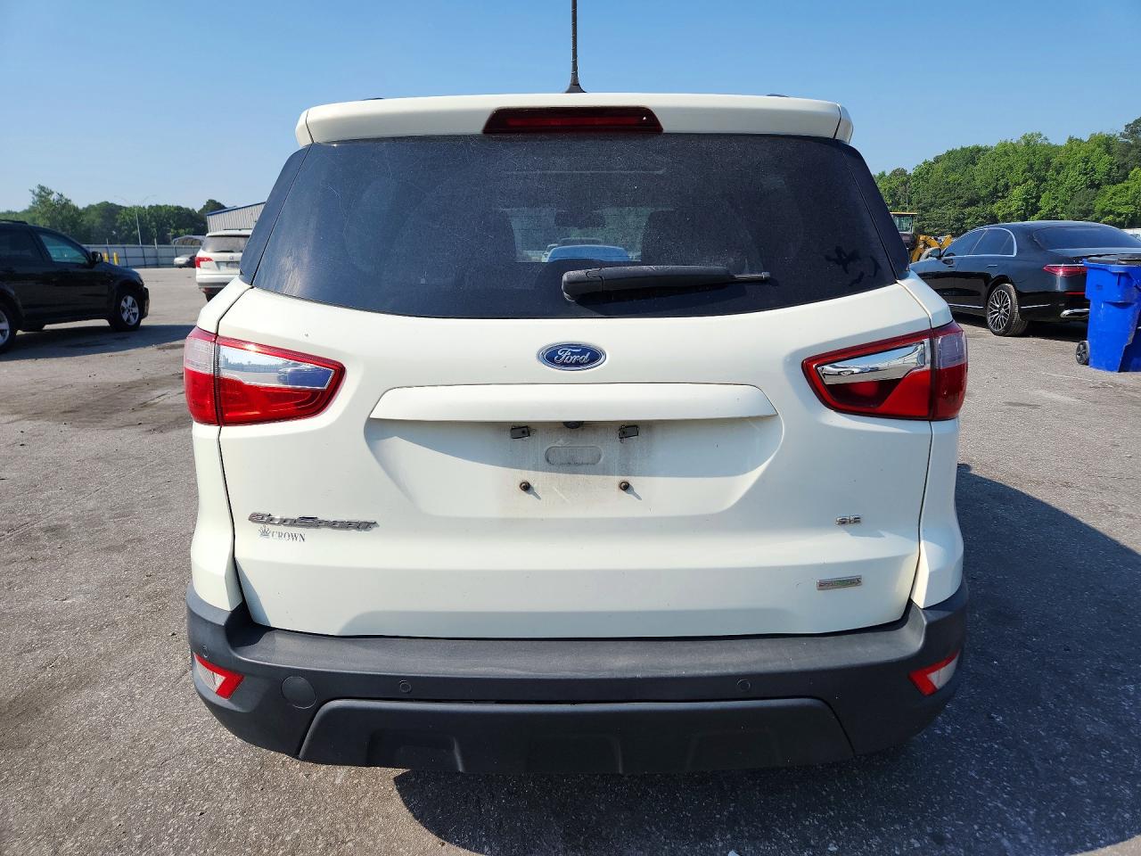 2019 Ford Ecosport Se White vin: MAJ3S2GE8KC292203
