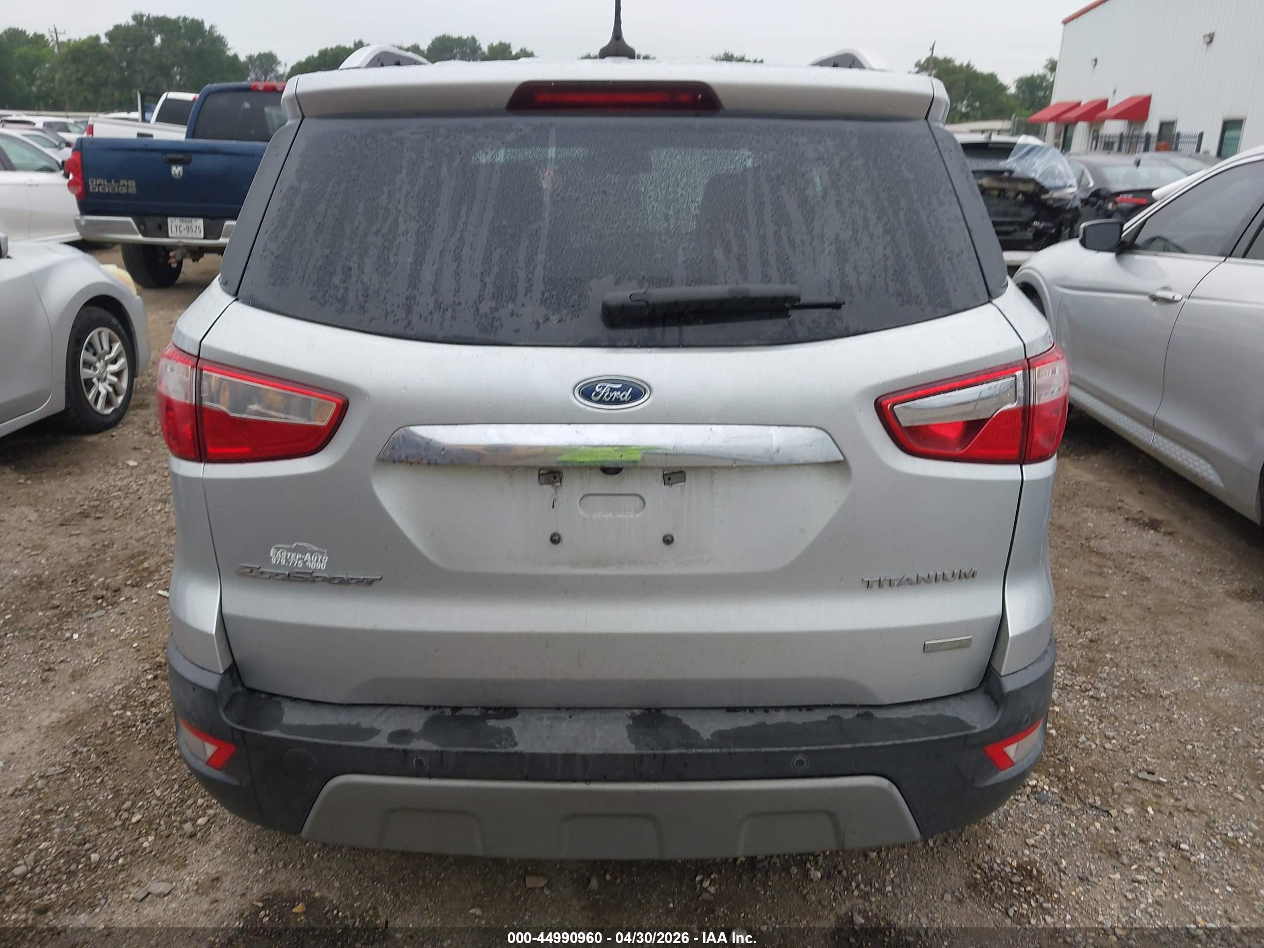 2019 Ford Ecosport Titanium Silver vin: MAJ3S2KE8KC276882