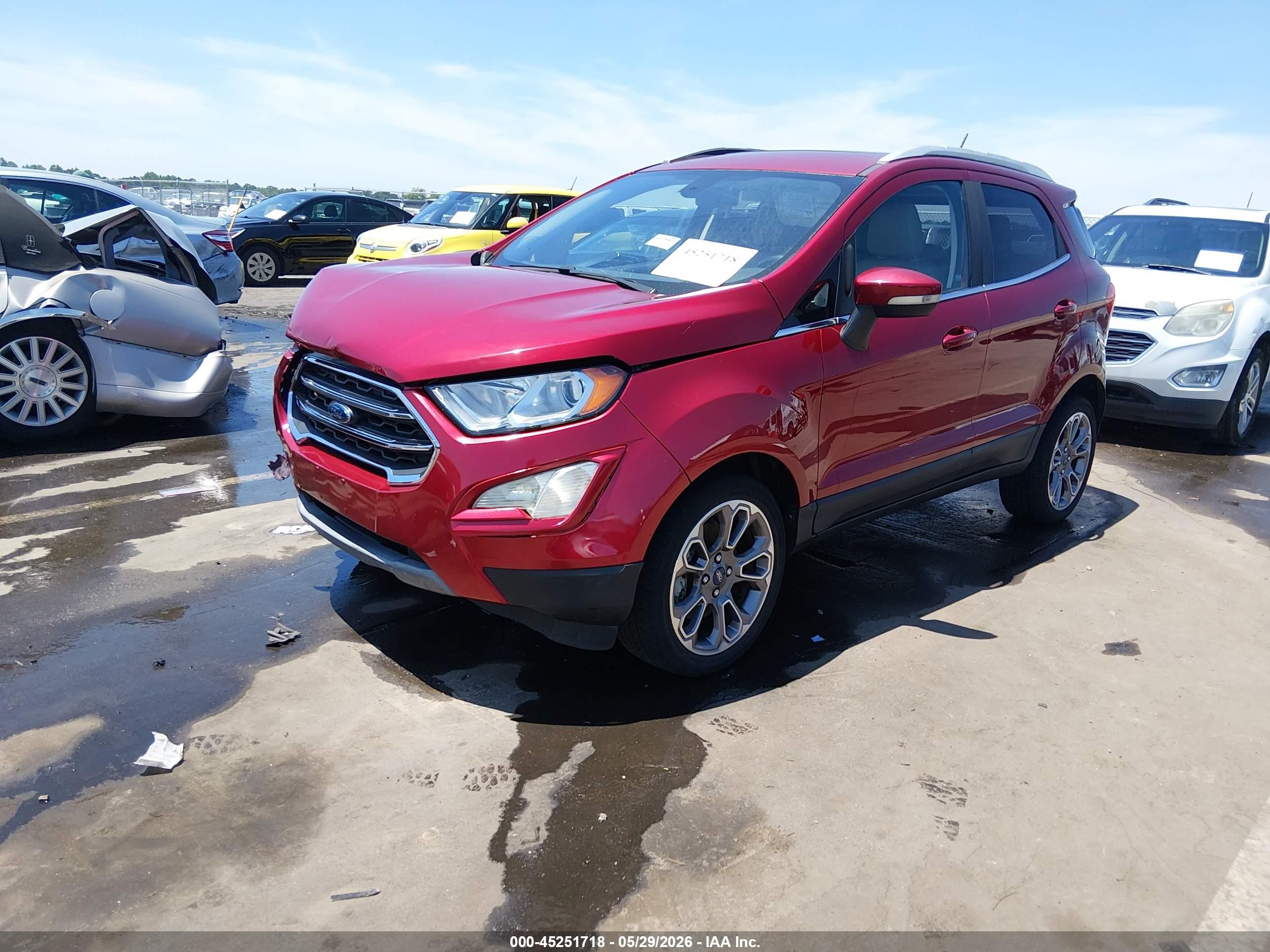 2019 Ford Ecosport Titanium Red vin: MAJ3S2KE8KC309721
