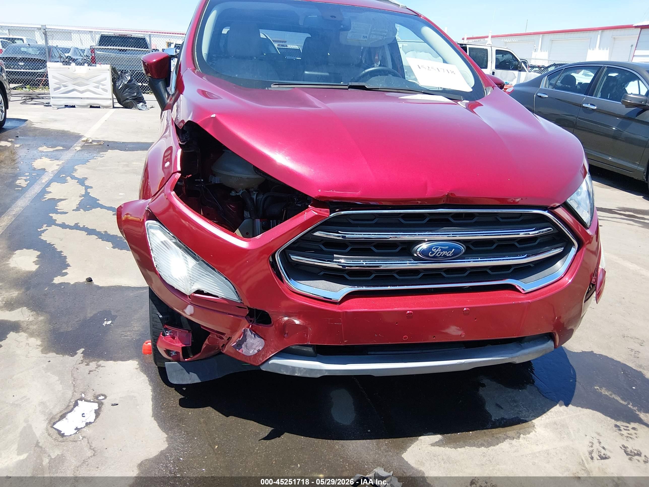 2019 Ford Ecosport Titanium Red vin: MAJ3S2KE8KC309721
