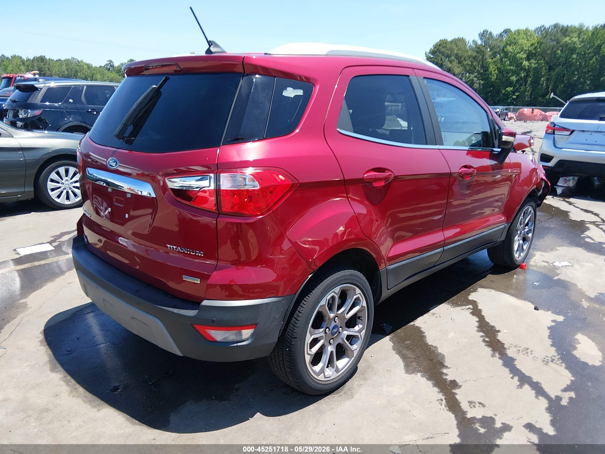 2019 Ford Ecosport Titanium Red vin: MAJ3S2KE8KC309721