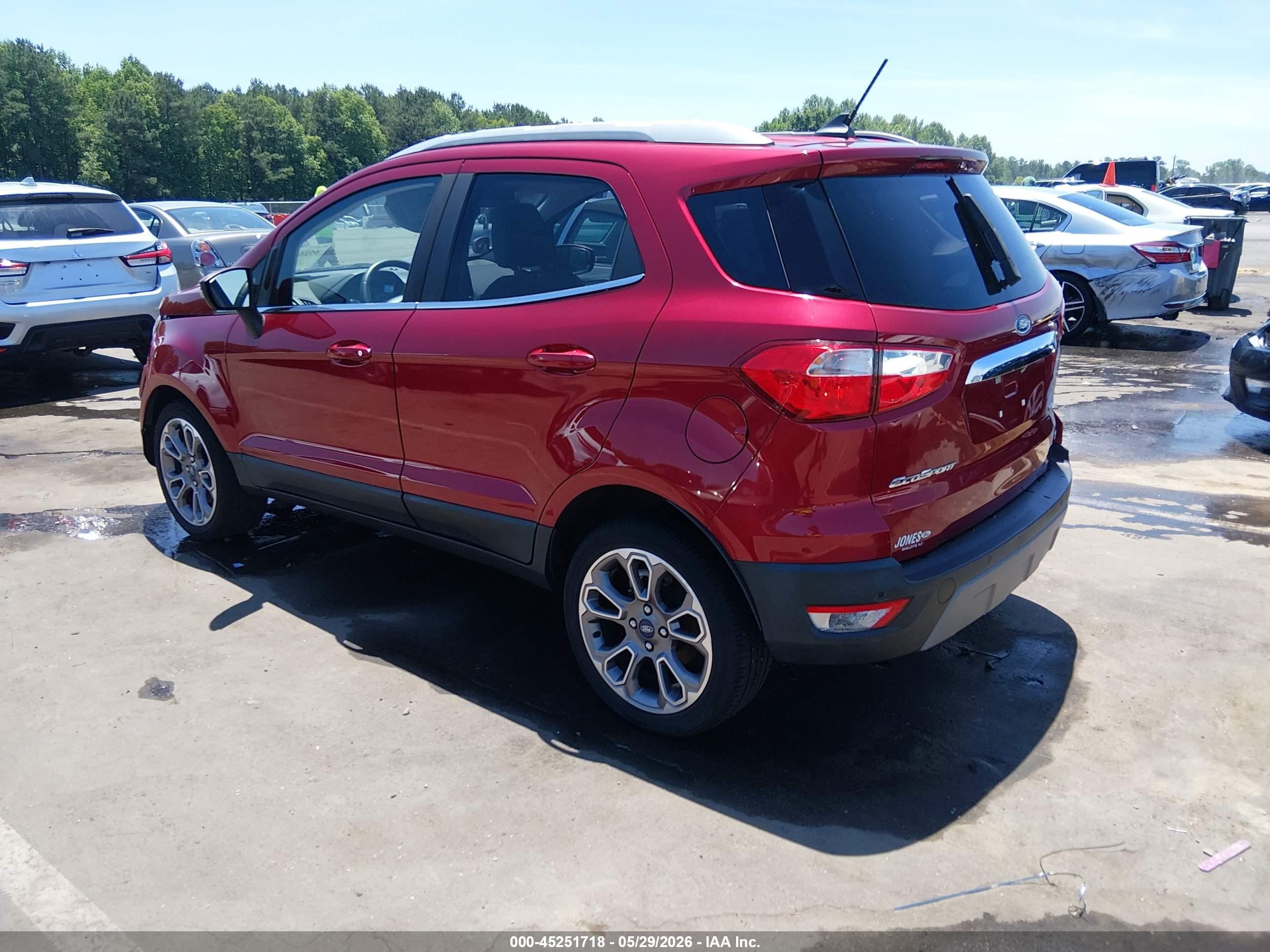 2019 Ford Ecosport Titanium Red vin: MAJ3S2KE8KC309721
