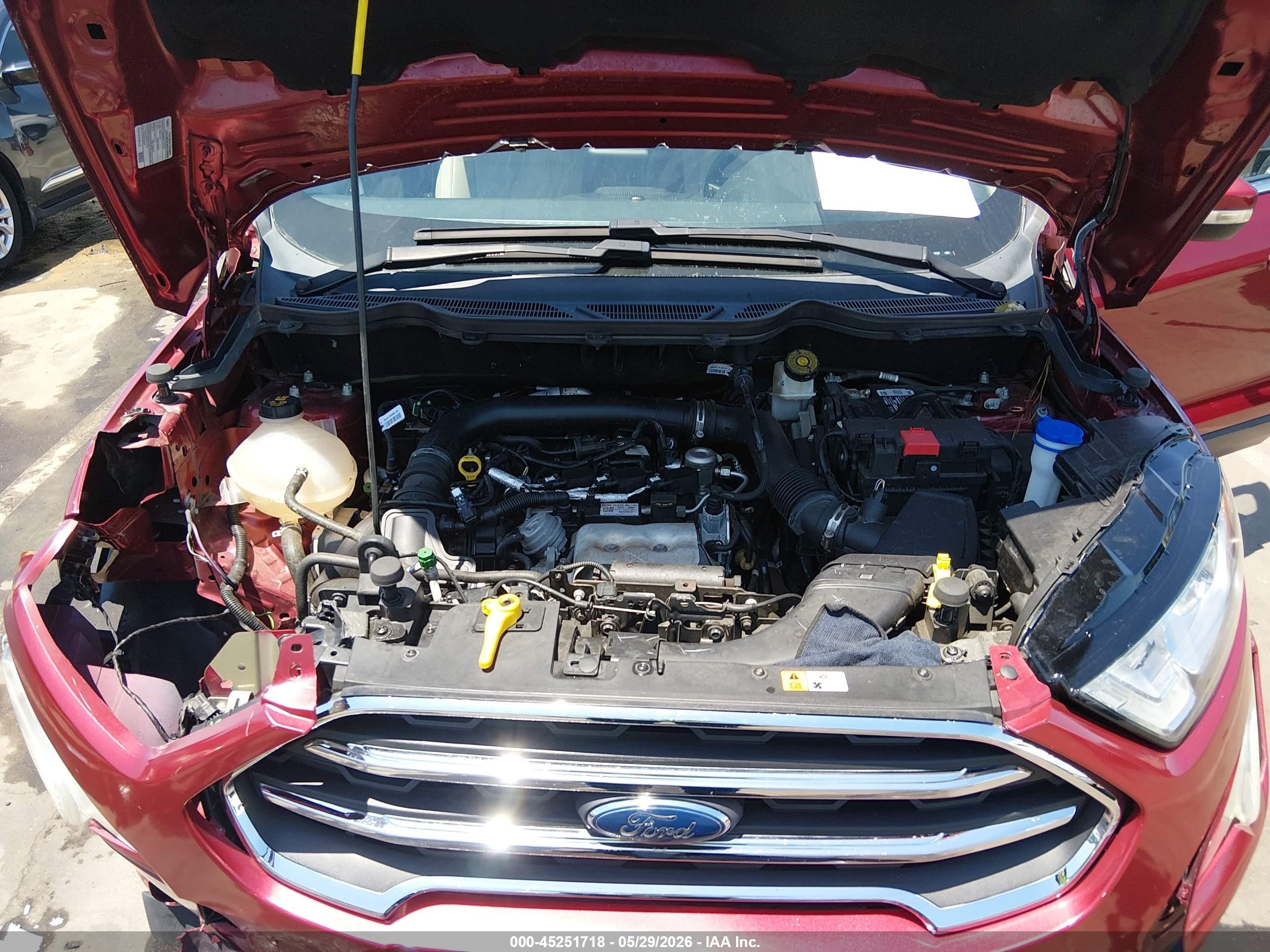 2019 Ford Ecosport Titanium Red vin: MAJ3S2KE8KC309721