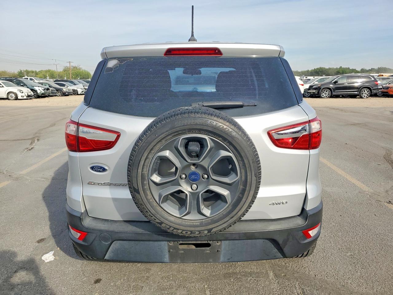 2018 Ford Ecosport S Silver vin: MAJ6P1SL0JC207755