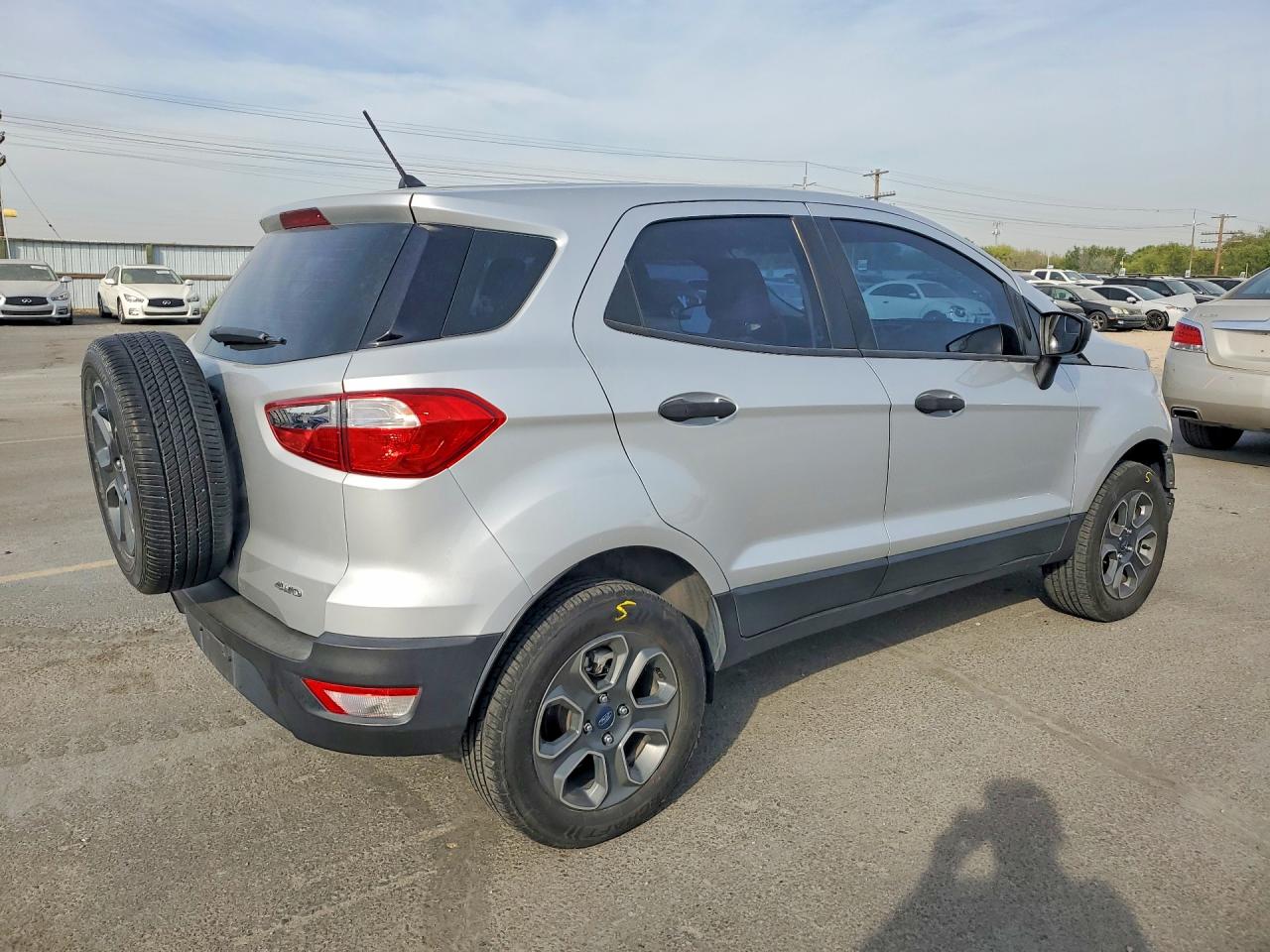 2018 Ford Ecosport S Silver vin: MAJ6P1SL0JC207755