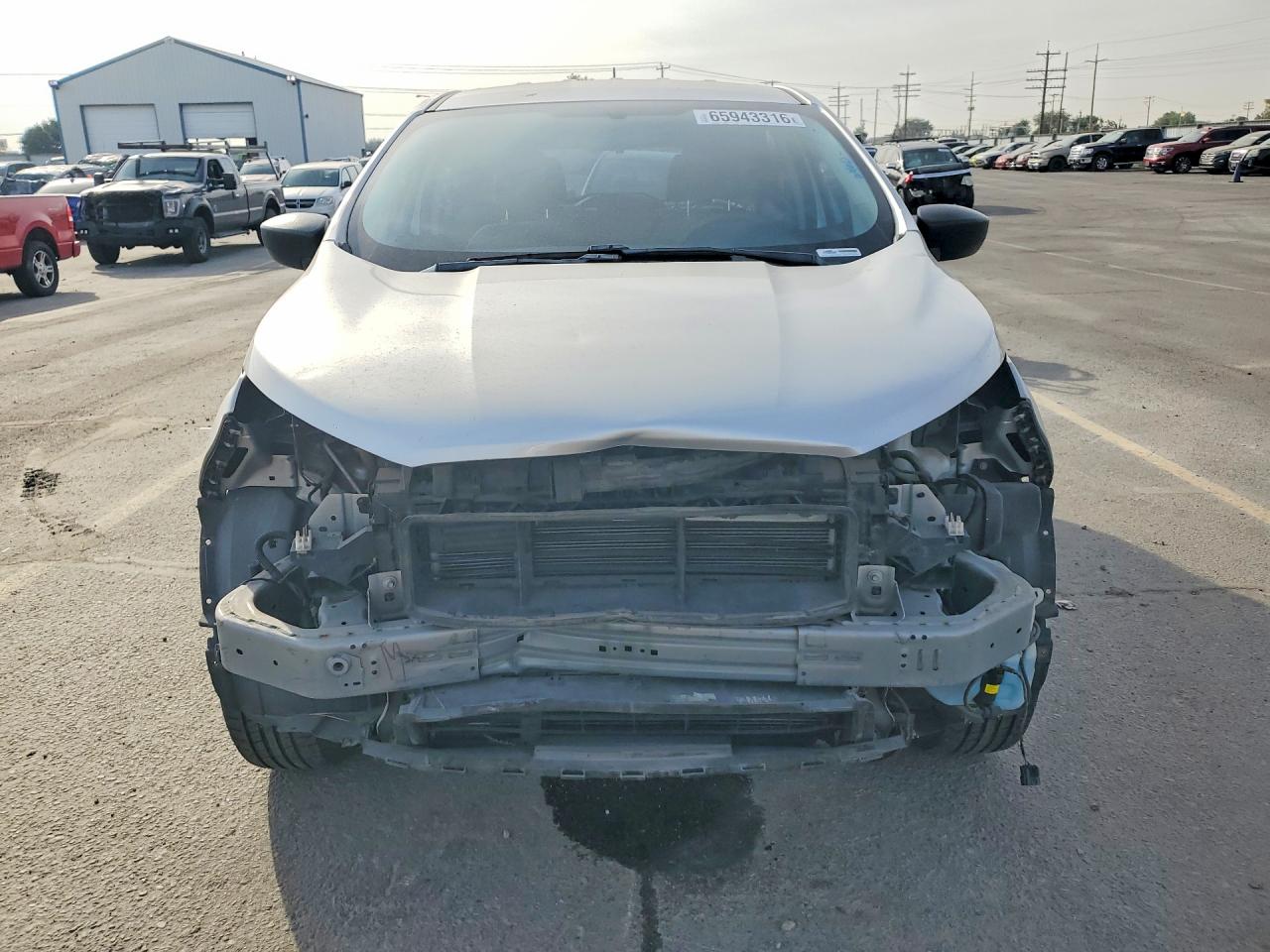 2018 Ford Ecosport S Silver vin: MAJ6P1SL0JC207755