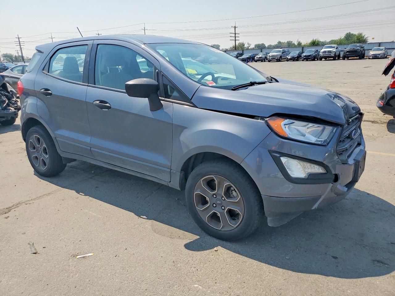 2018 Ford Ecosport S Blue vin: MAJ6P1SL9JC196870