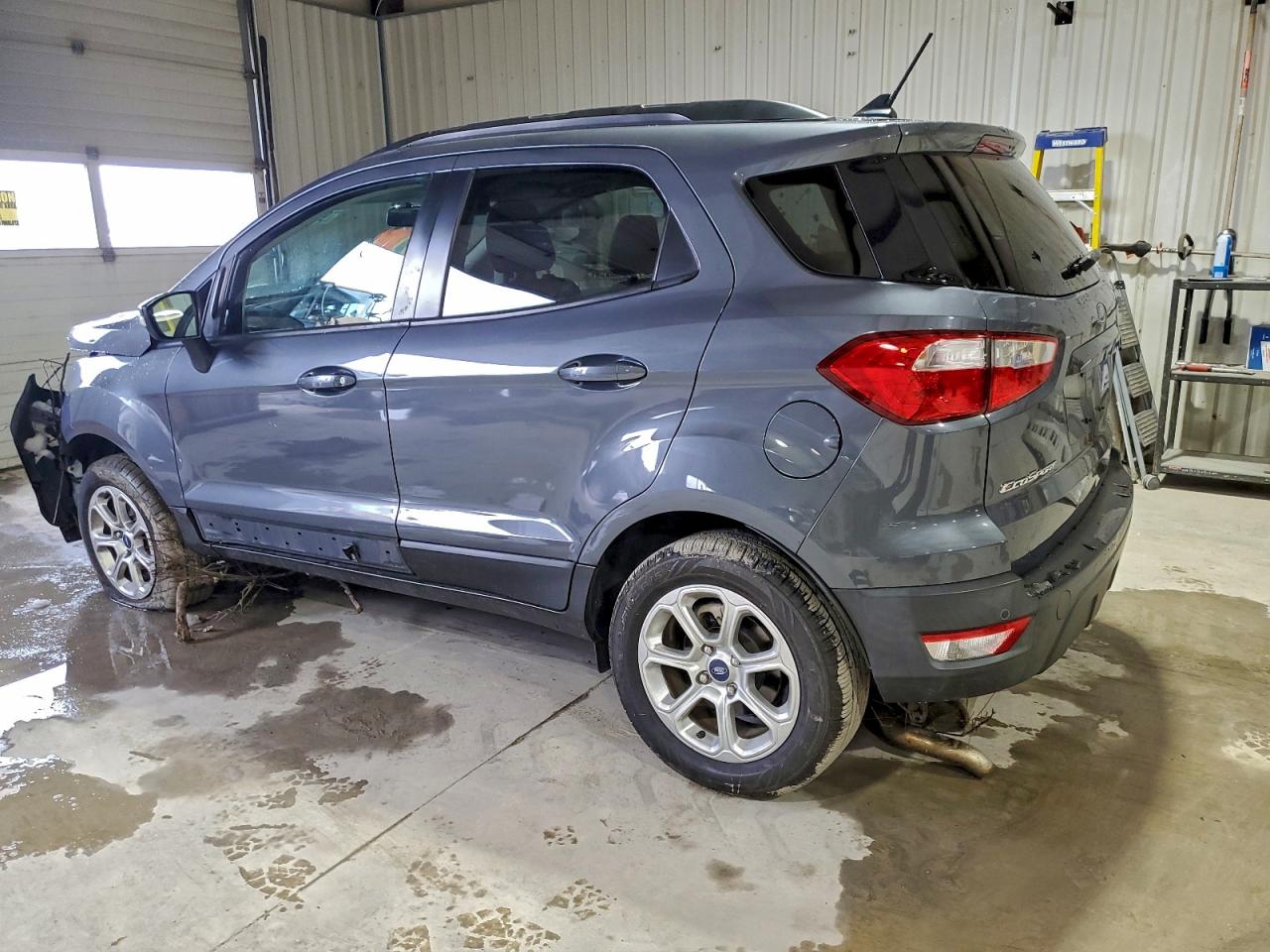 2018 Ford Ecosport Se Gray vin: MAJ6P1UL0JC162636