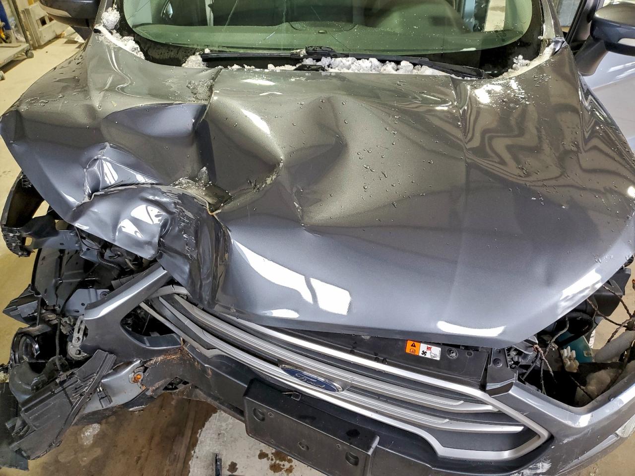 2018 Ford Ecosport Se Gray vin: MAJ6P1UL0JC162636