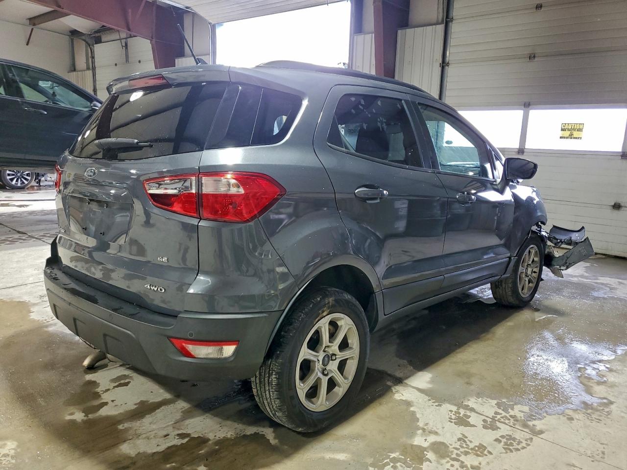 2018 Ford Ecosport Se Gray vin: MAJ6P1UL0JC162636