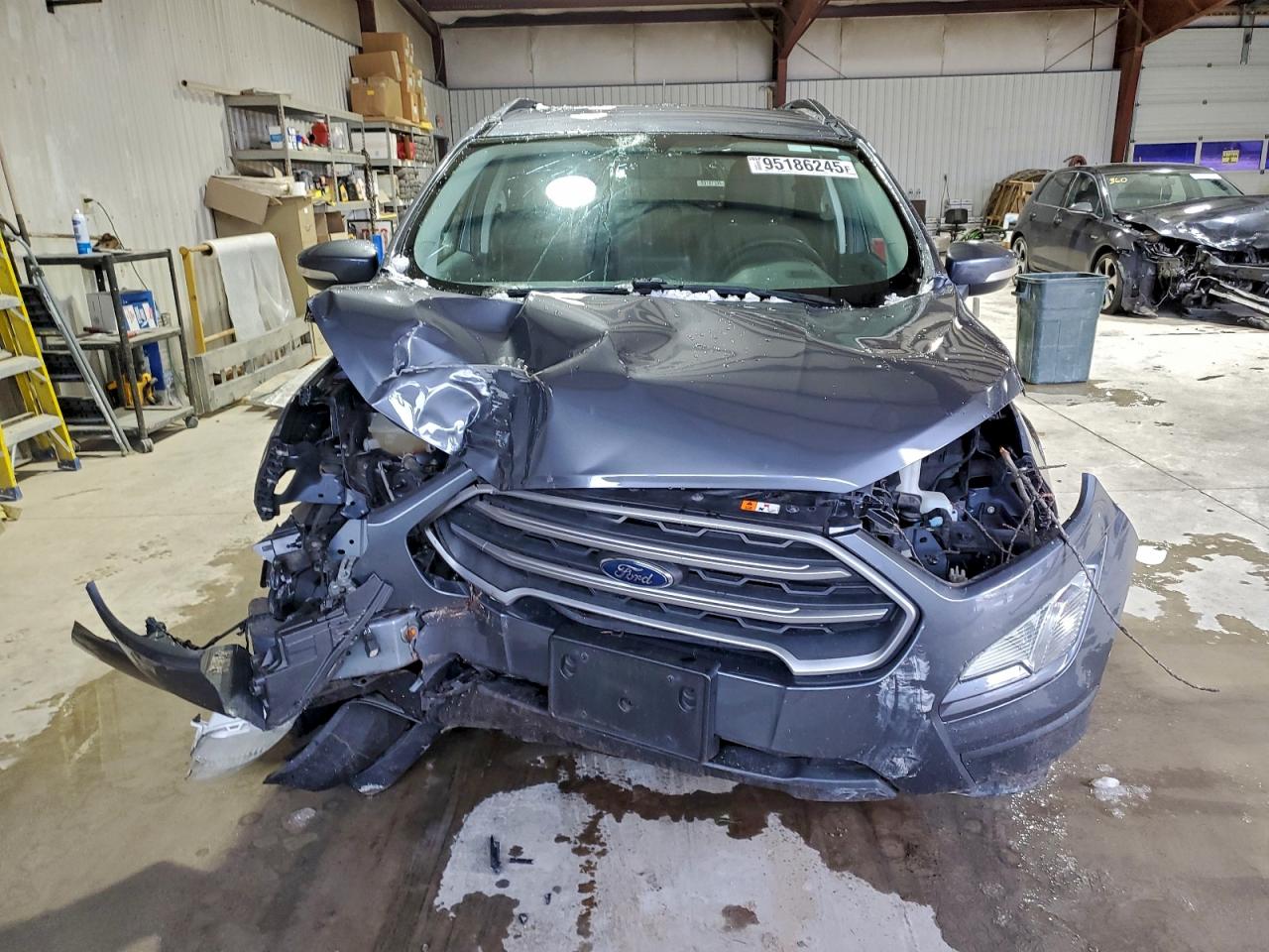 2018 Ford Ecosport Se Gray vin: MAJ6P1UL0JC162636