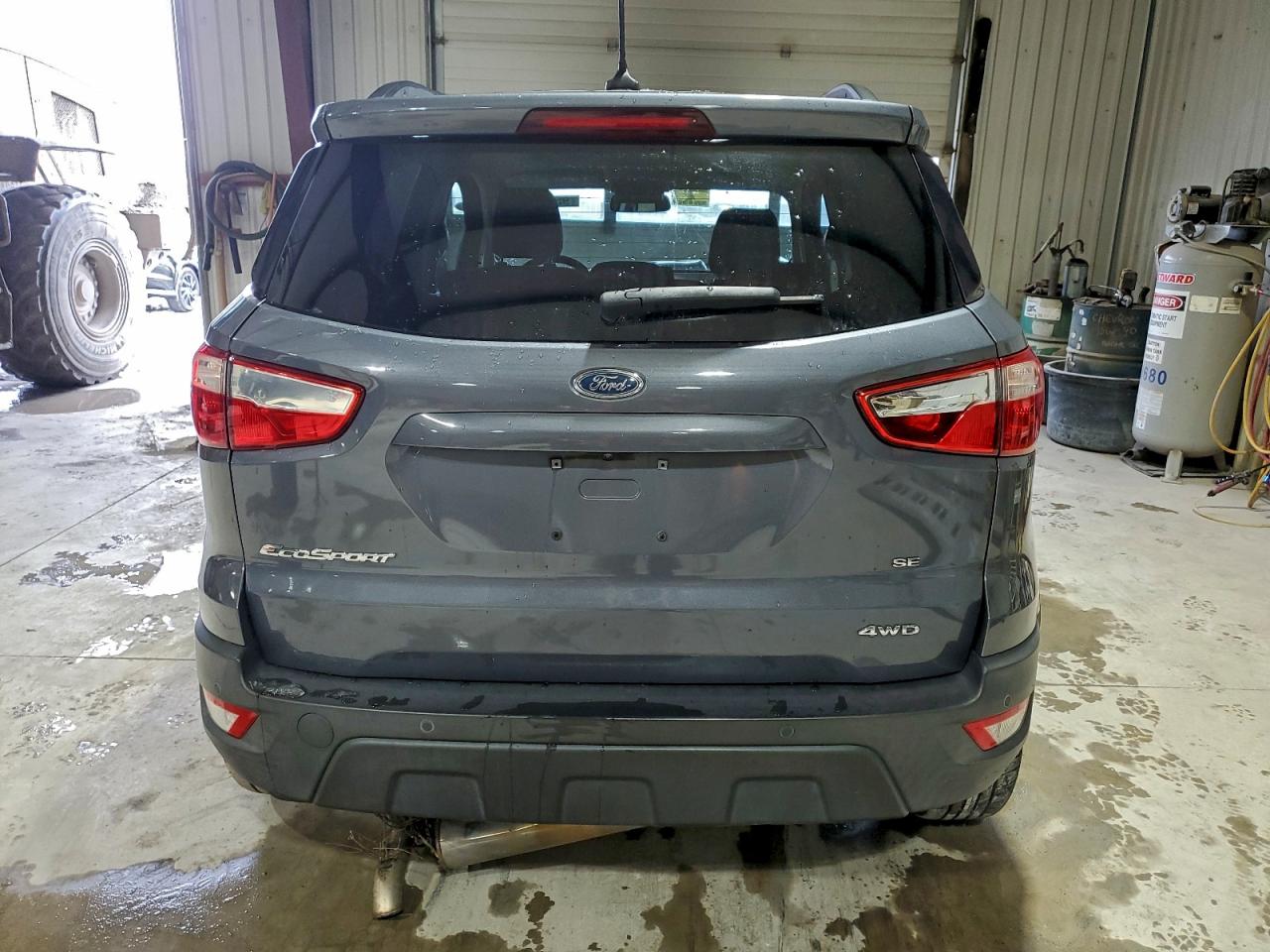 2018 Ford Ecosport Se Gray vin: MAJ6P1UL0JC162636