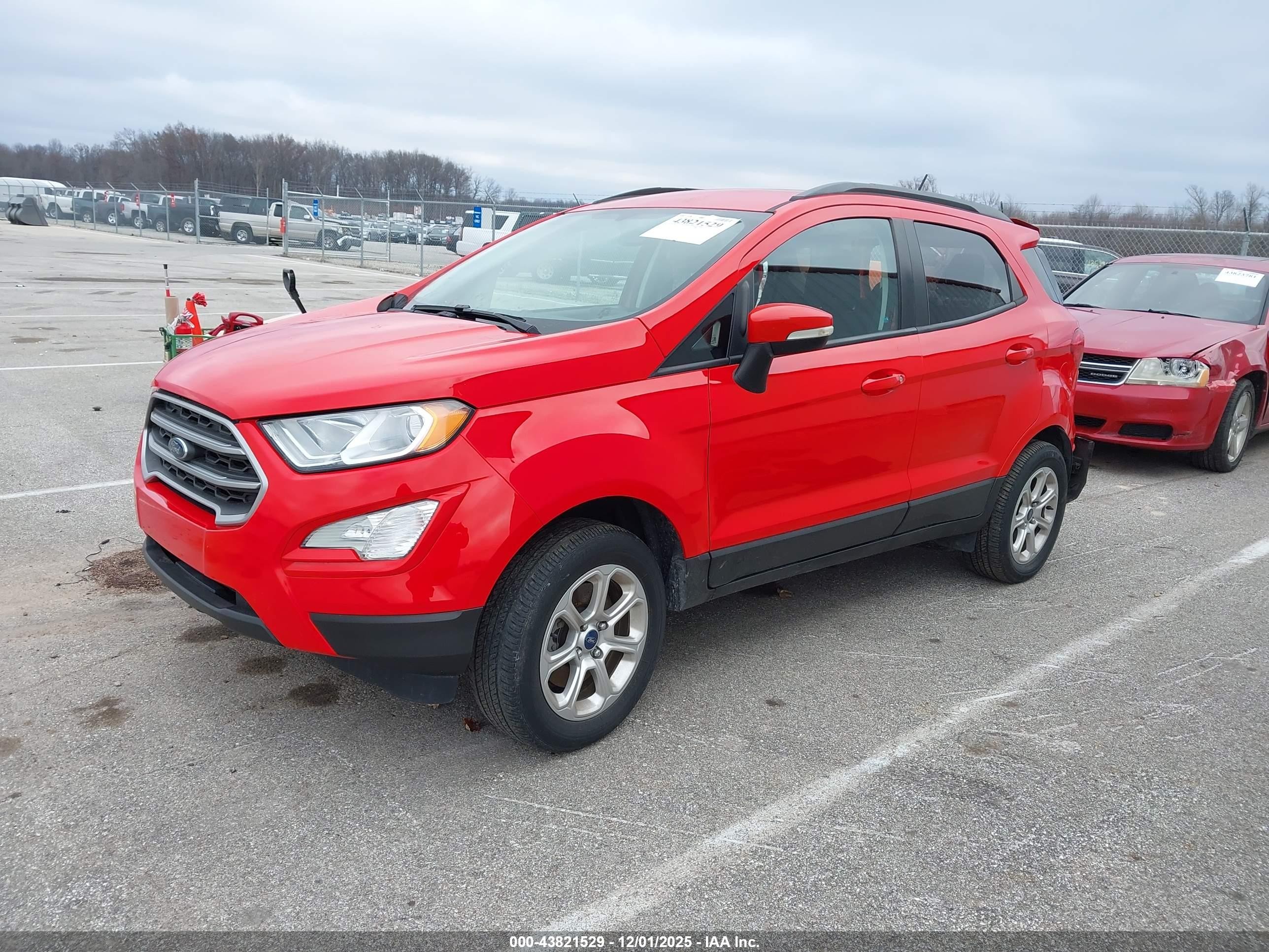 2018 Ford Ecosport Se Red vin: MAJ6P1UL5JC199665