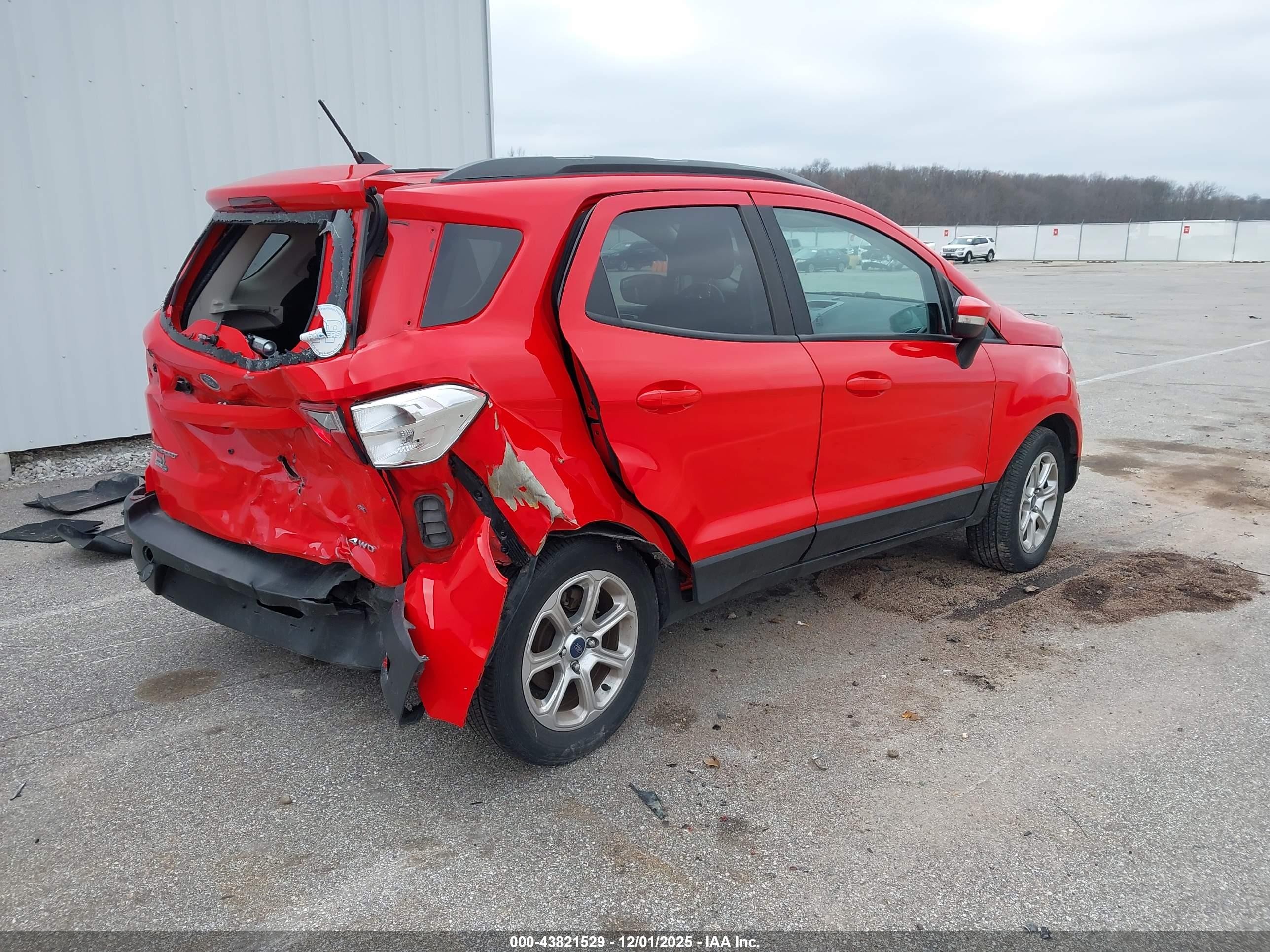 2018 Ford Ecosport Se Red vin: MAJ6P1UL5JC199665
