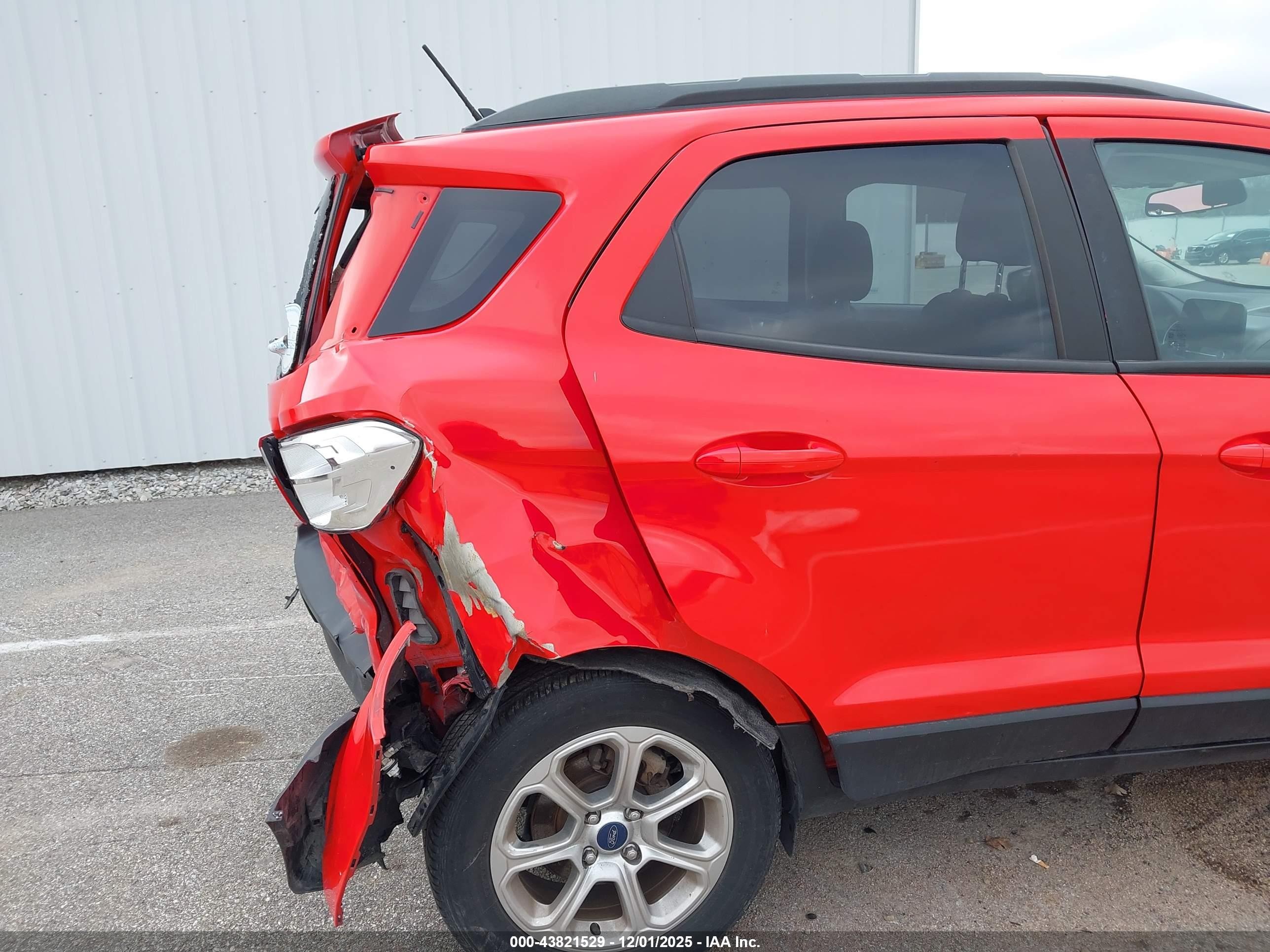 2018 Ford Ecosport Se Red vin: MAJ6P1UL5JC199665