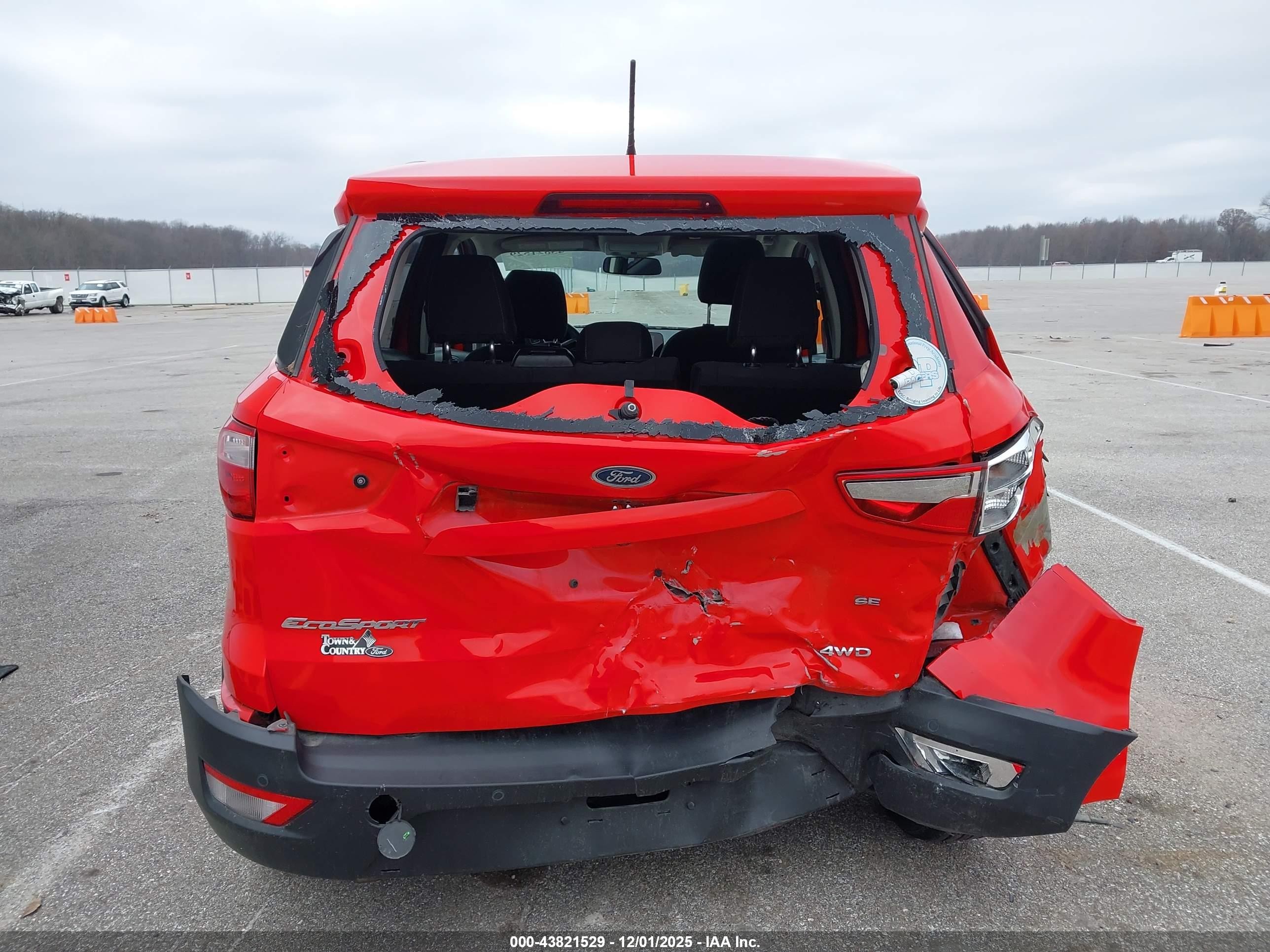 2018 Ford Ecosport Se Red vin: MAJ6P1UL5JC199665