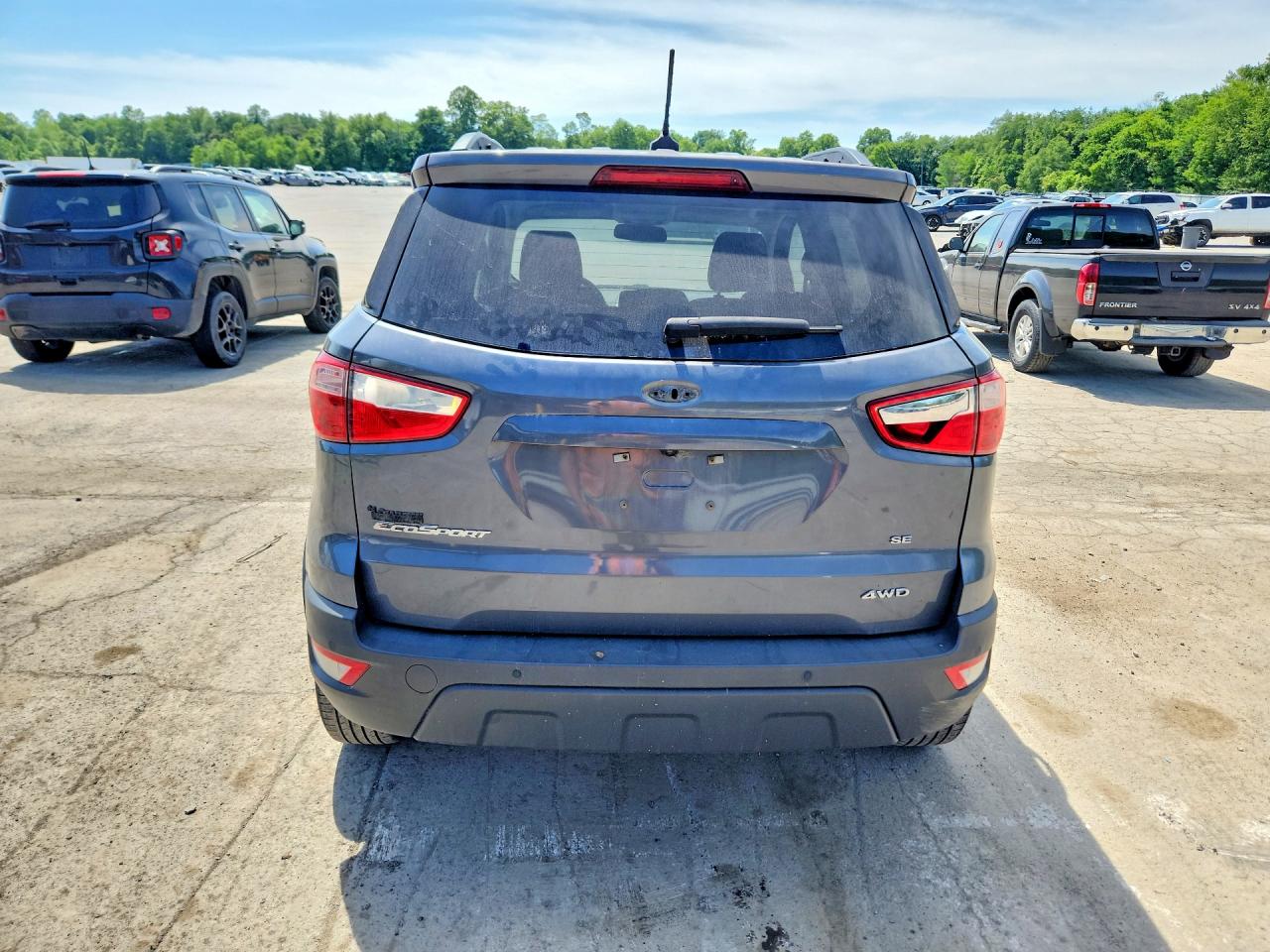 2018 Ford Ecosport Se Gray vin: MAJ6P1UL5JC248329