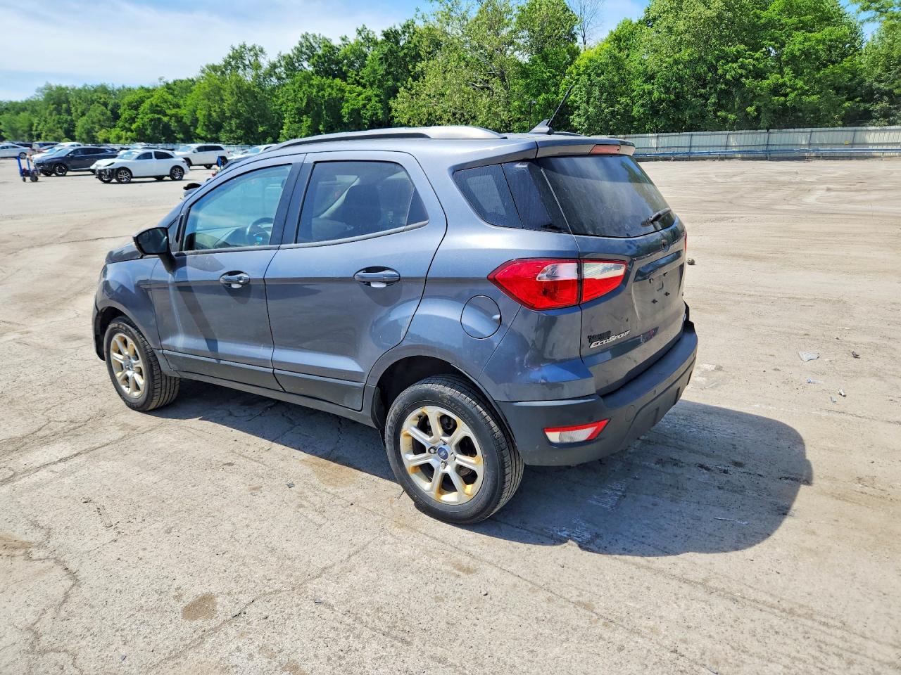 2018 Ford Ecosport Se Gray vin: MAJ6P1UL5JC248329