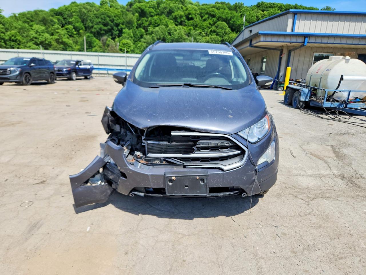 2018 Ford Ecosport Se Gray vin: MAJ6P1UL5JC248329