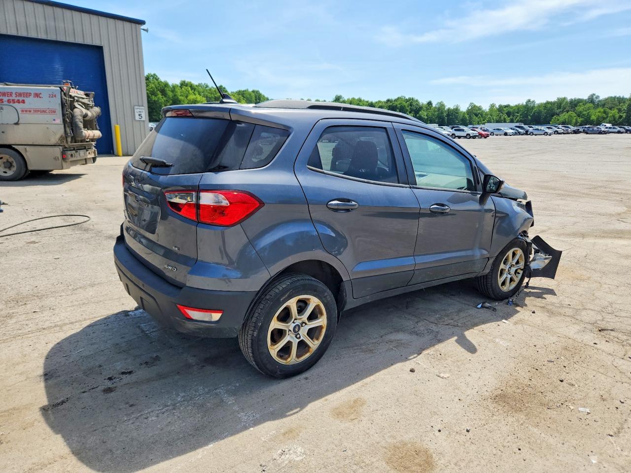 2018 Ford Ecosport Se Gray vin: MAJ6P1UL5JC248329