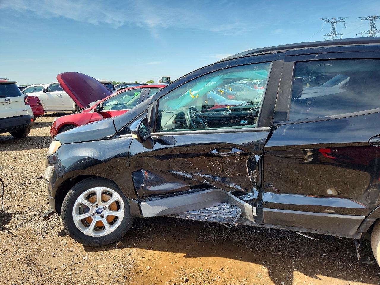 2018 Ford Ecosport Se Black vin: MAJ6P1UL7JC184181