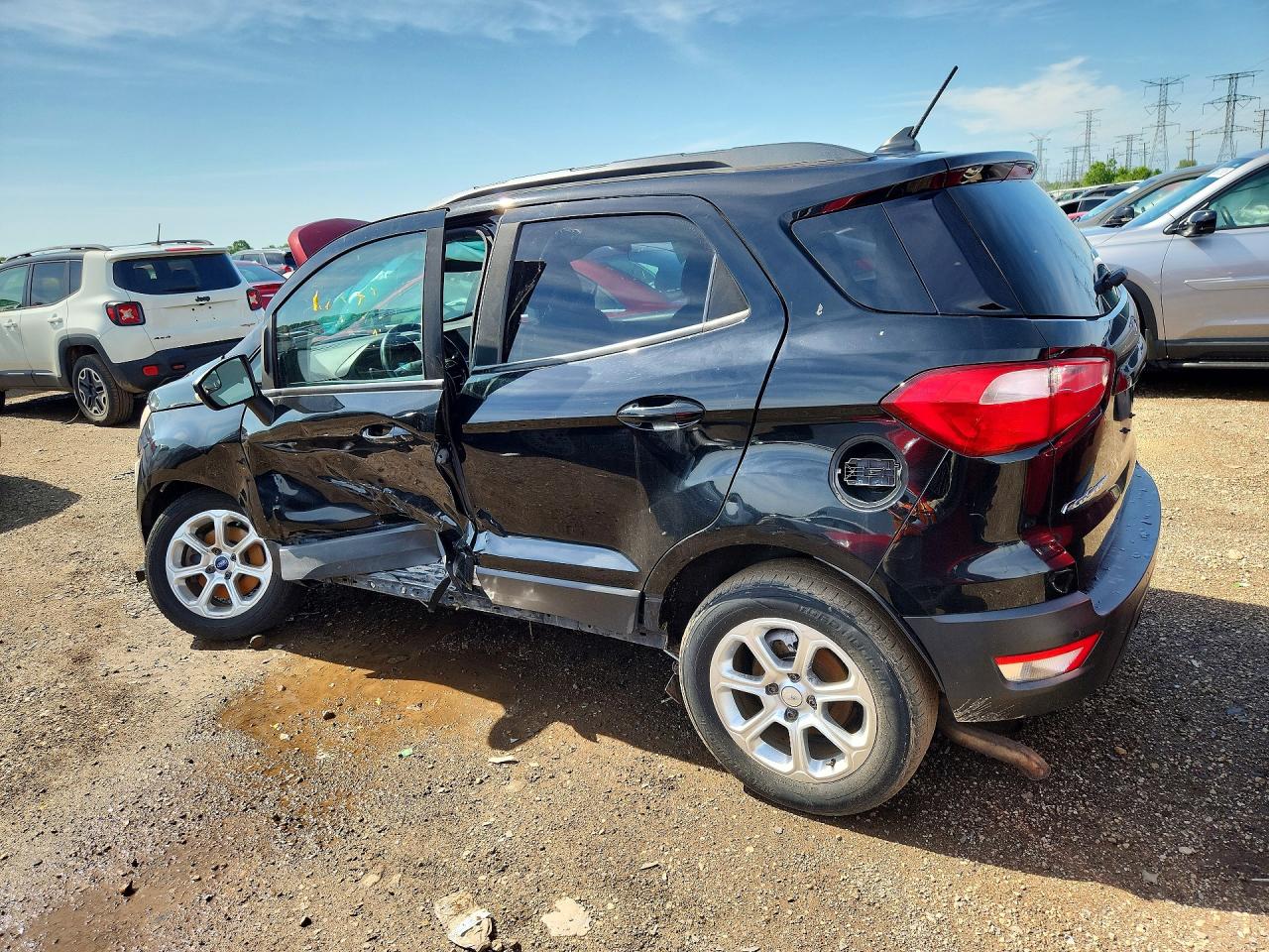 2018 Ford Ecosport Se Black vin: MAJ6P1UL7JC184181