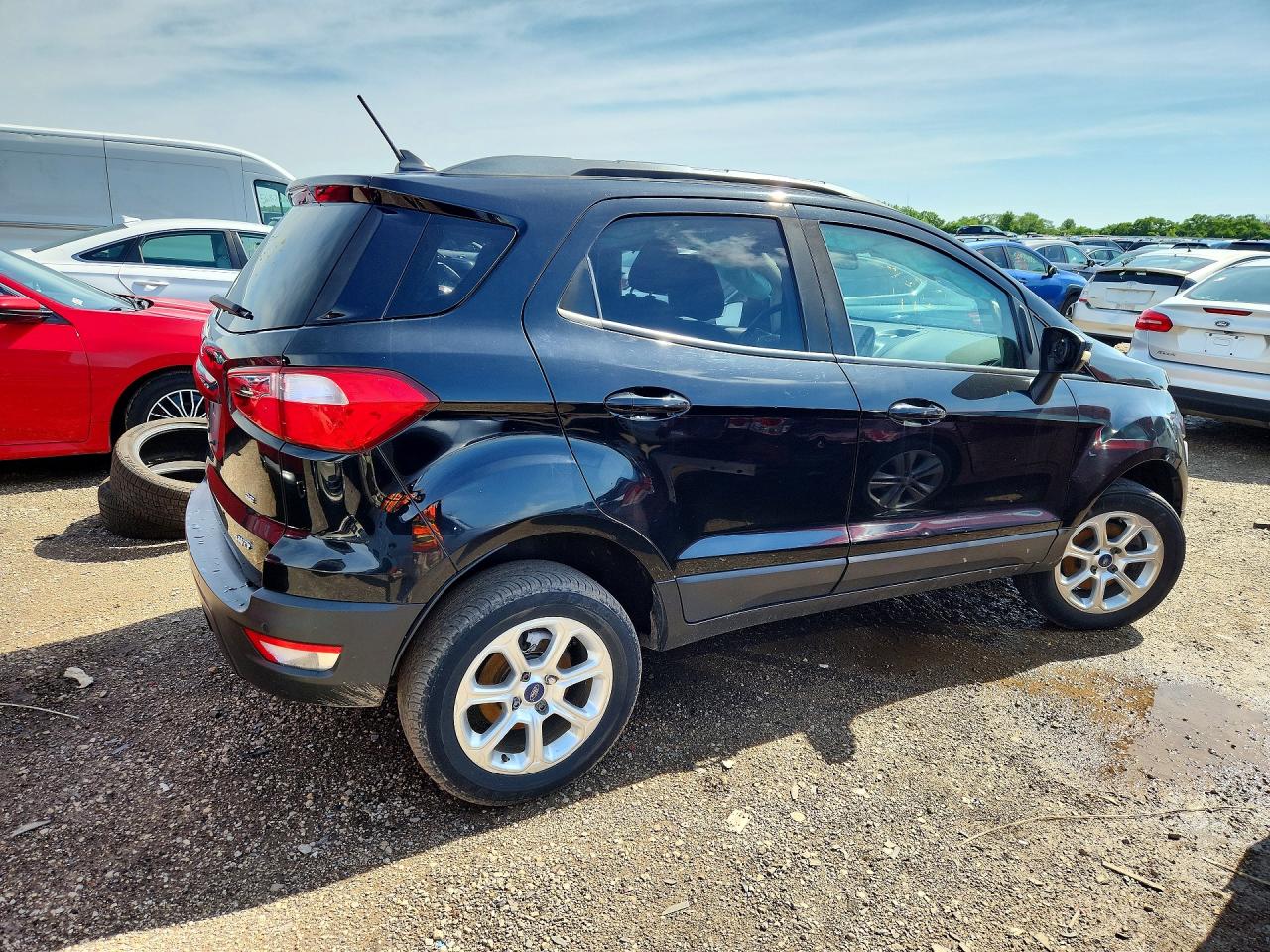 2018 Ford Ecosport Se Black vin: MAJ6P1UL7JC184181