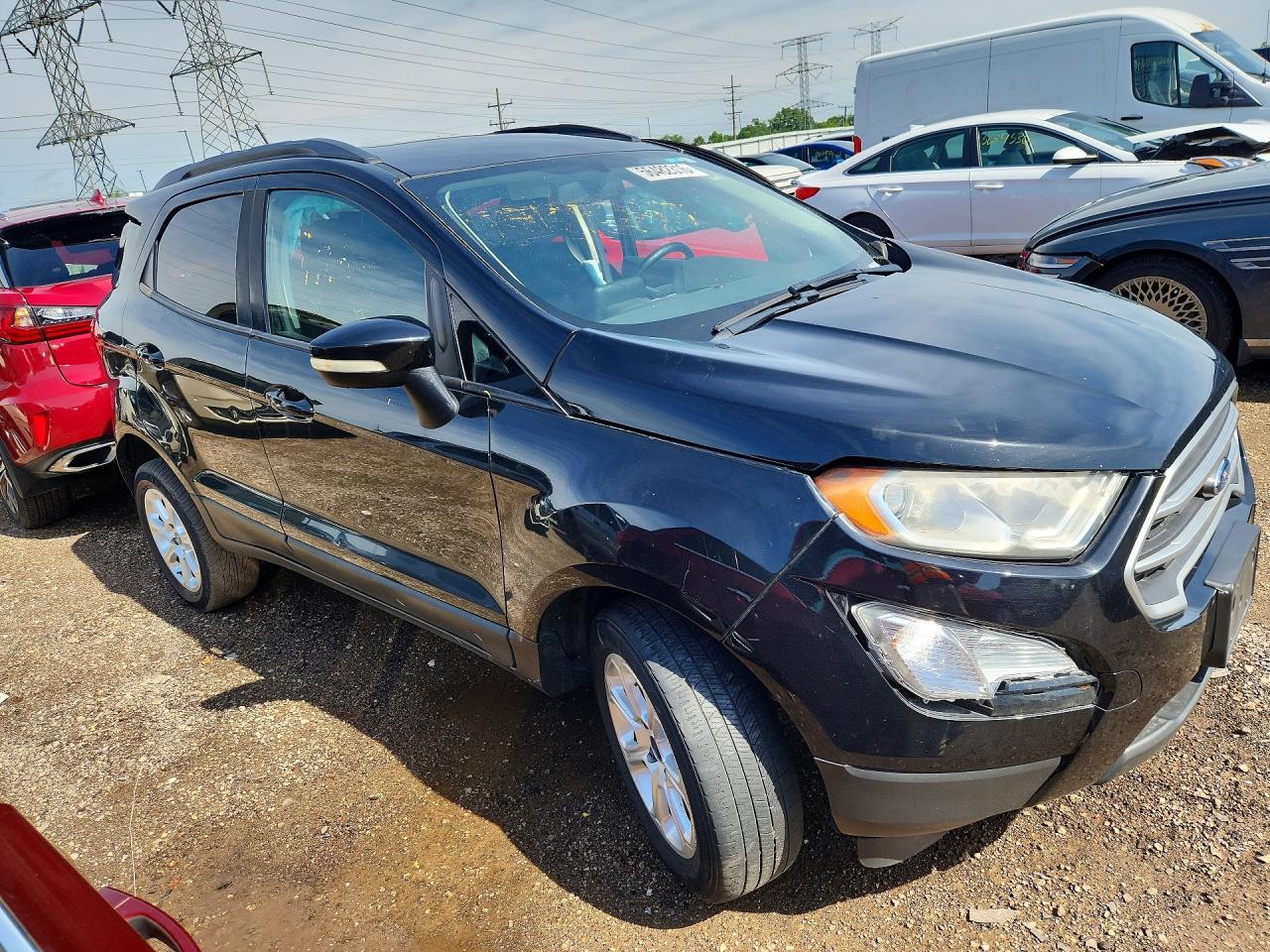 2018 Ford Ecosport Se Black vin: MAJ6P1UL7JC184181