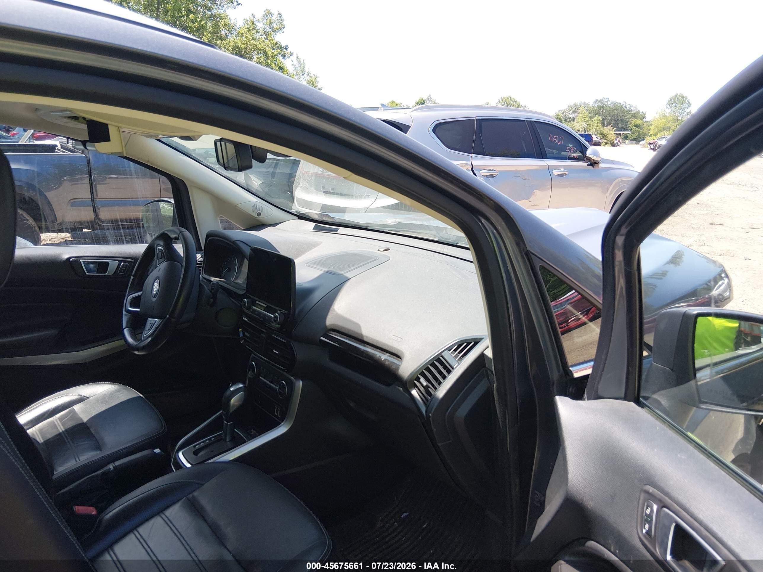 2018 Ford Ecosport Titanium Gray vin: MAJ6P1WL5JC159258