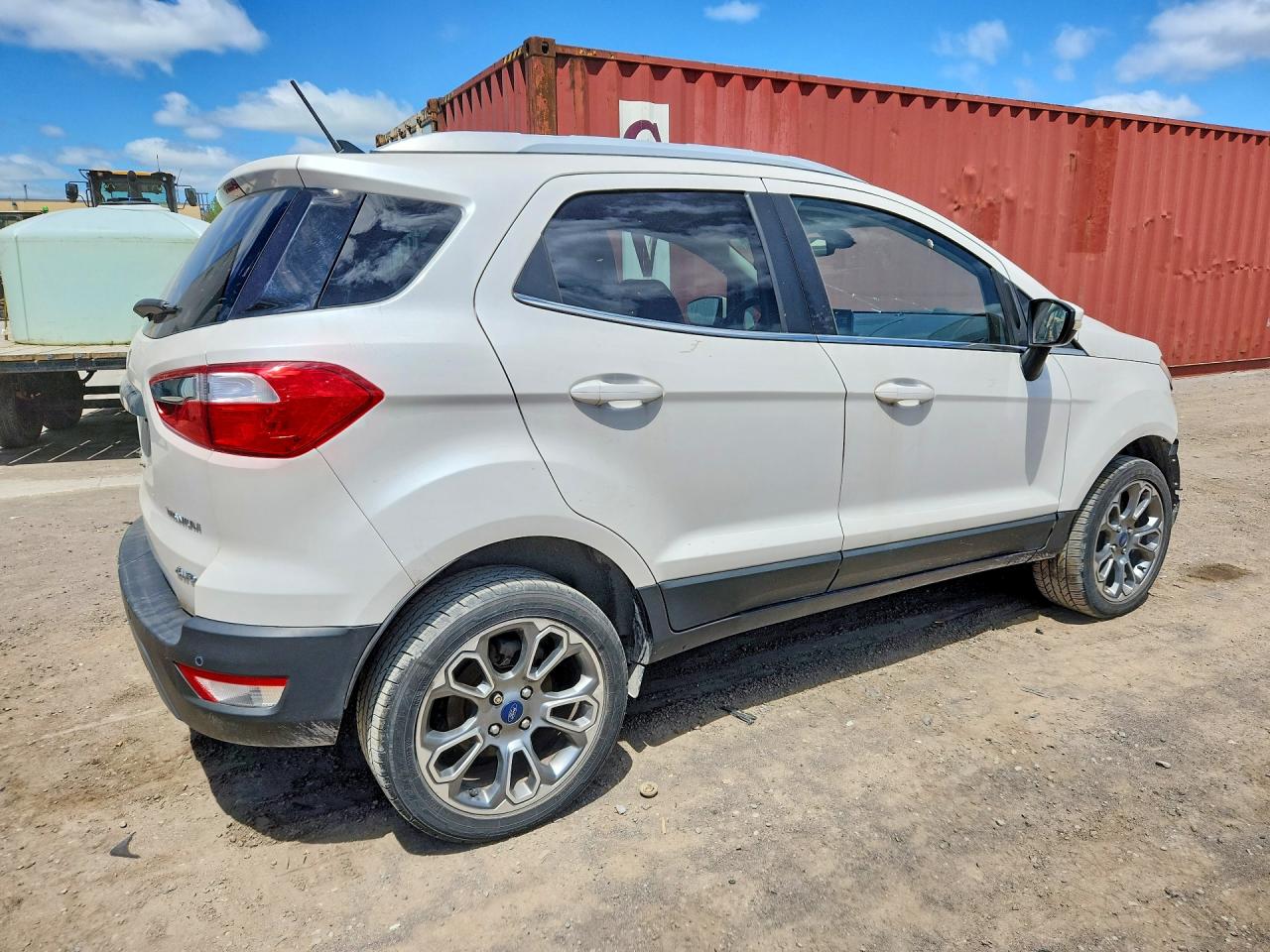 2018 Ford Ecosport Titanium White vin: MAJ6P1WL7JC159701