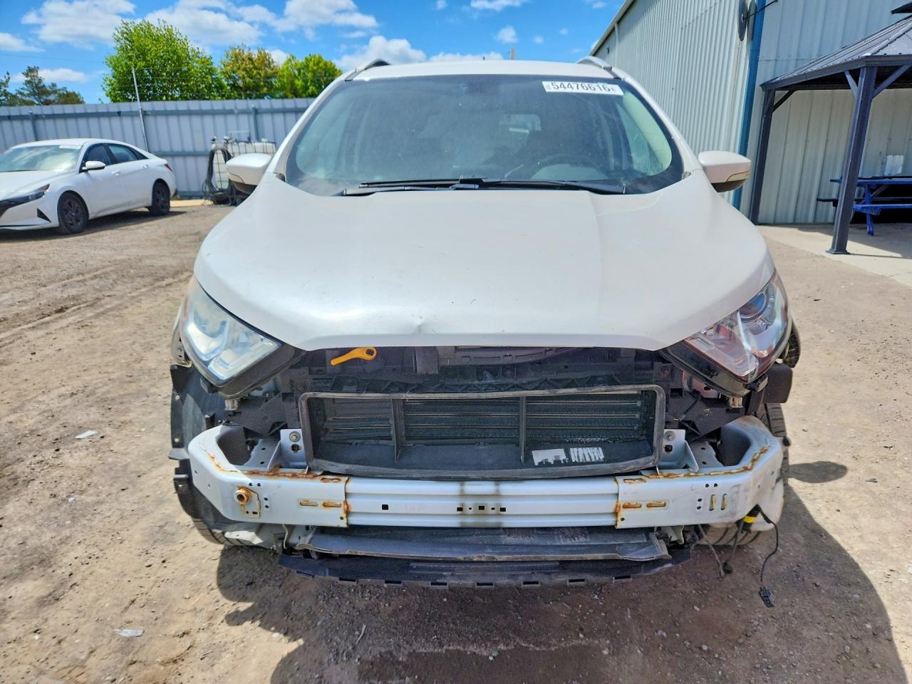 2018 Ford Ecosport Titanium White vin: MAJ6P1WL7JC159701